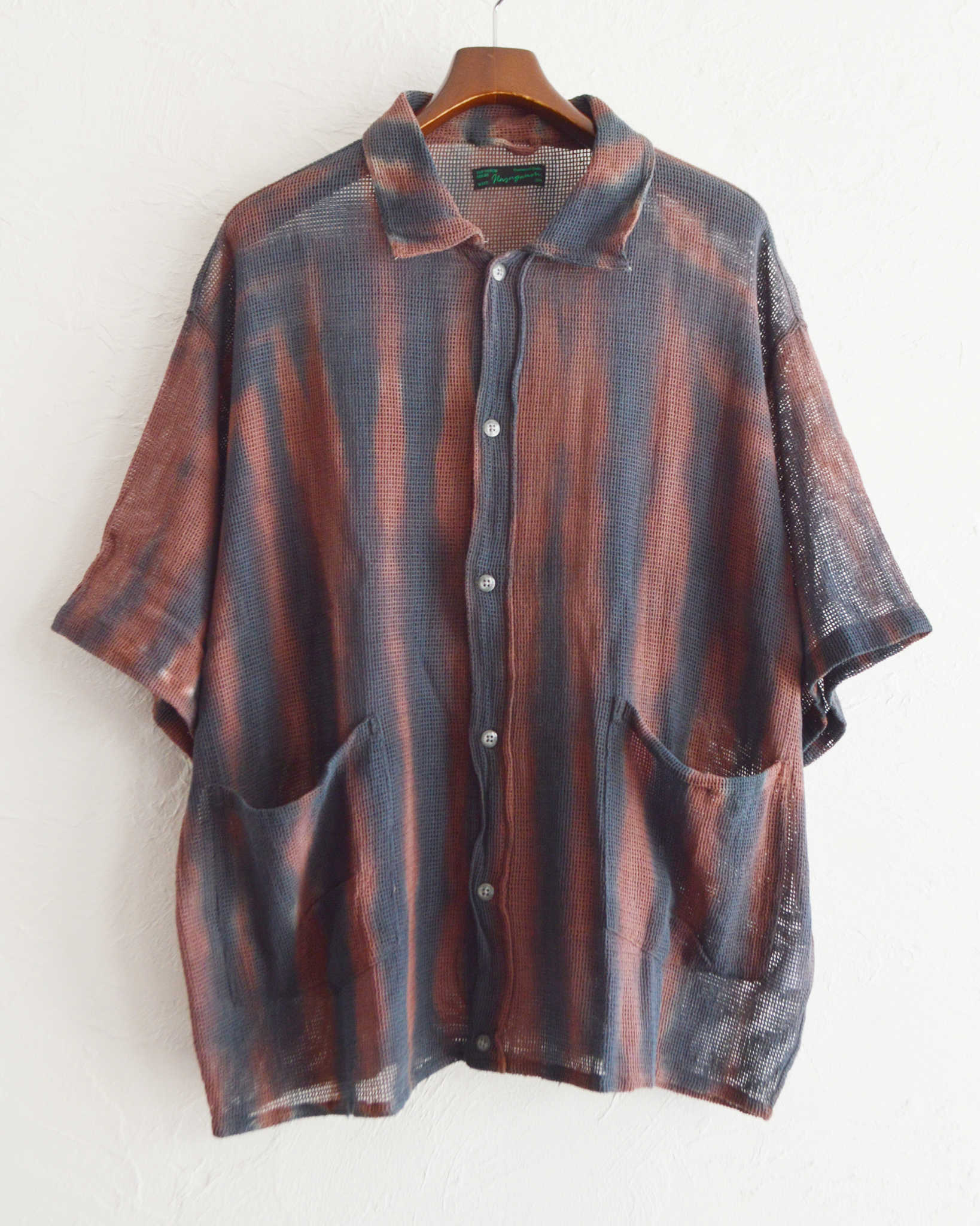 Nasngwam.×JAVARA ナスングワム ジャバラ / MOONLIGHT S/S JACKET ムーンライトショートスリーブジャケット (STRIPE ストライプ)