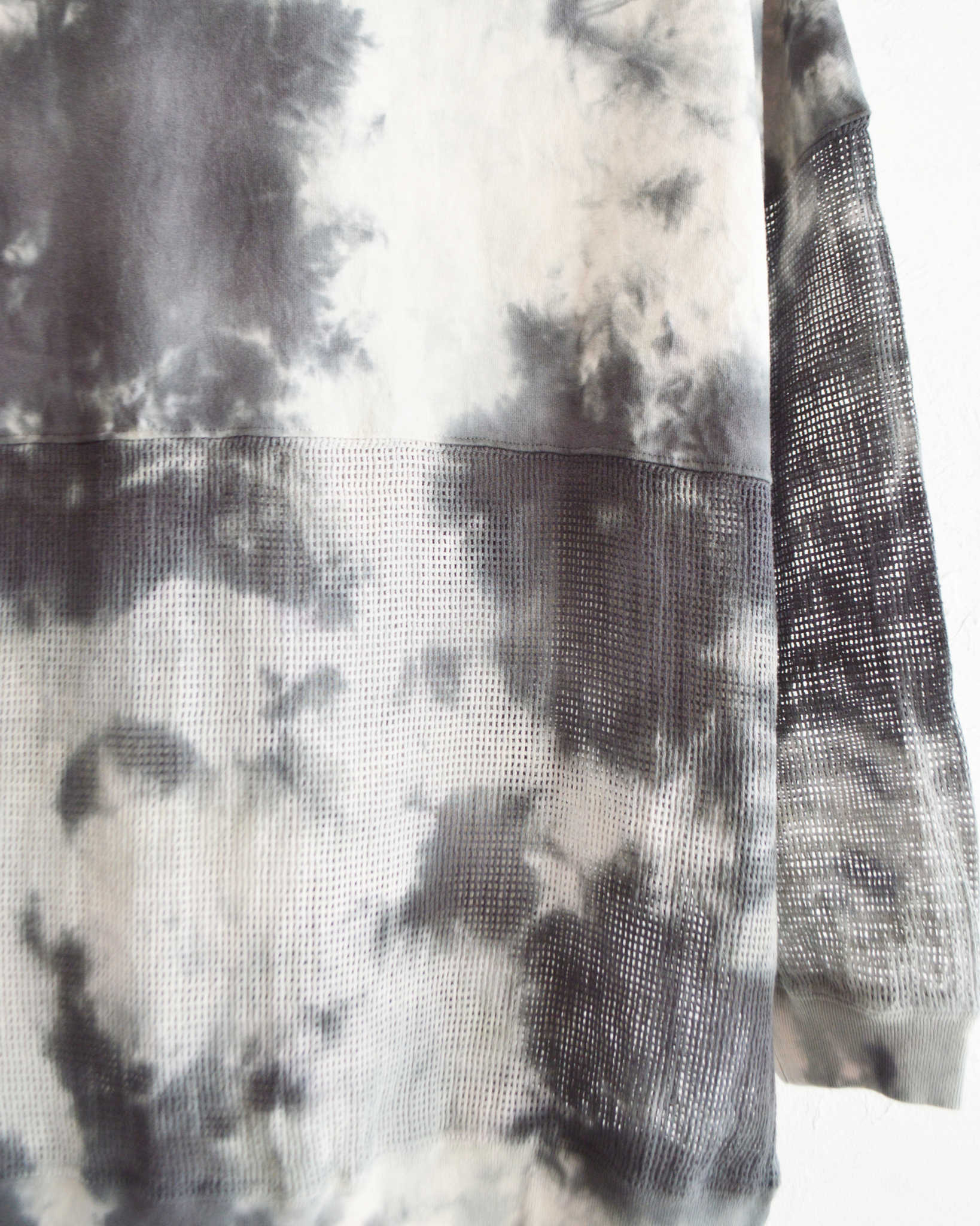 Nasngwam.×JAVARA ナスングワム ジャバラ / MOONLIGHT SWITCHING LS TEE ムーンライトスウィッチングロンTEE (GRAY グレー)