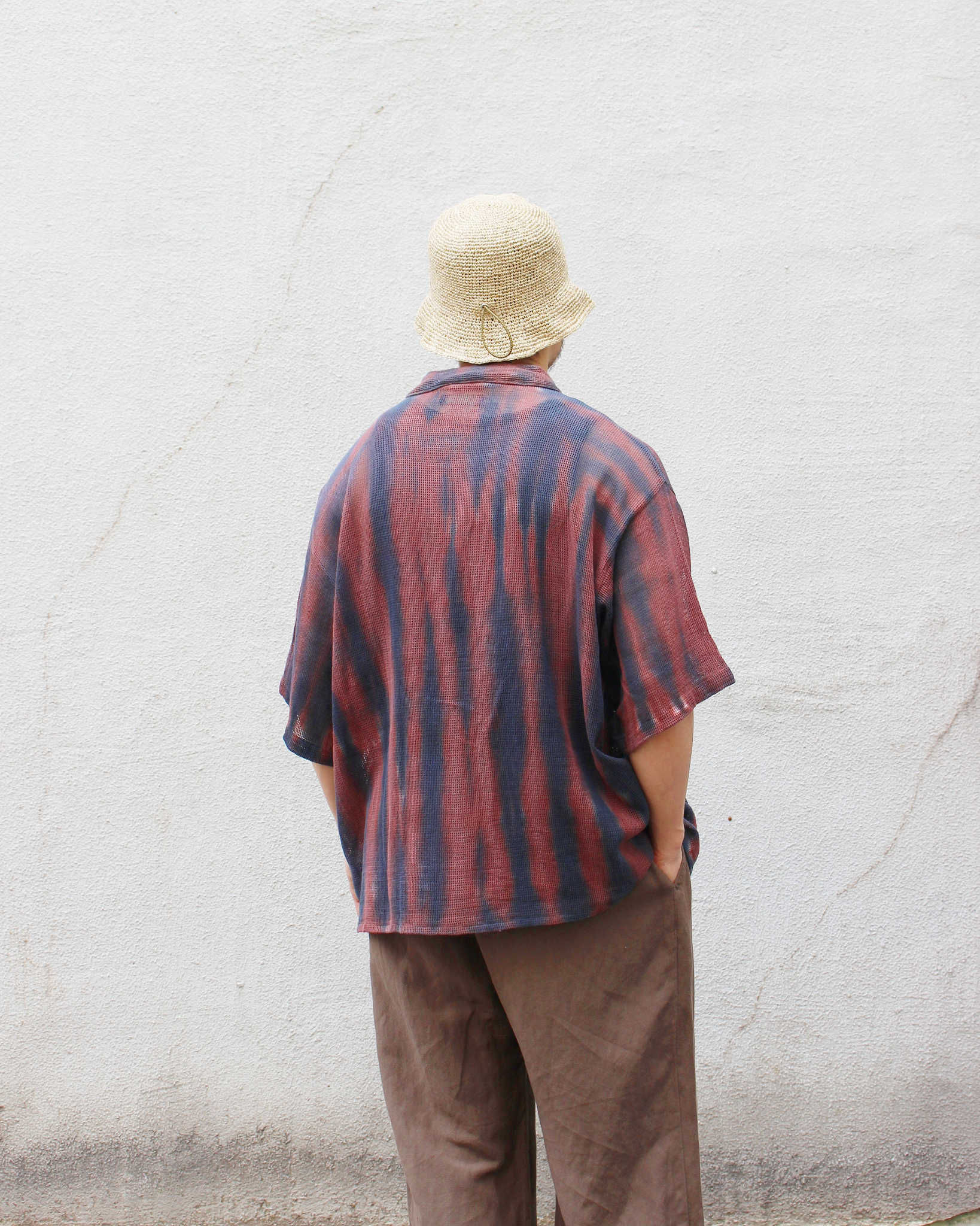 Nasngwam.×JAVARA ナスングワム ジャバラ / MOONLIGHT S/S JACKET ムーンライトショートスリーブジャケット (STRIPE ストライプ)