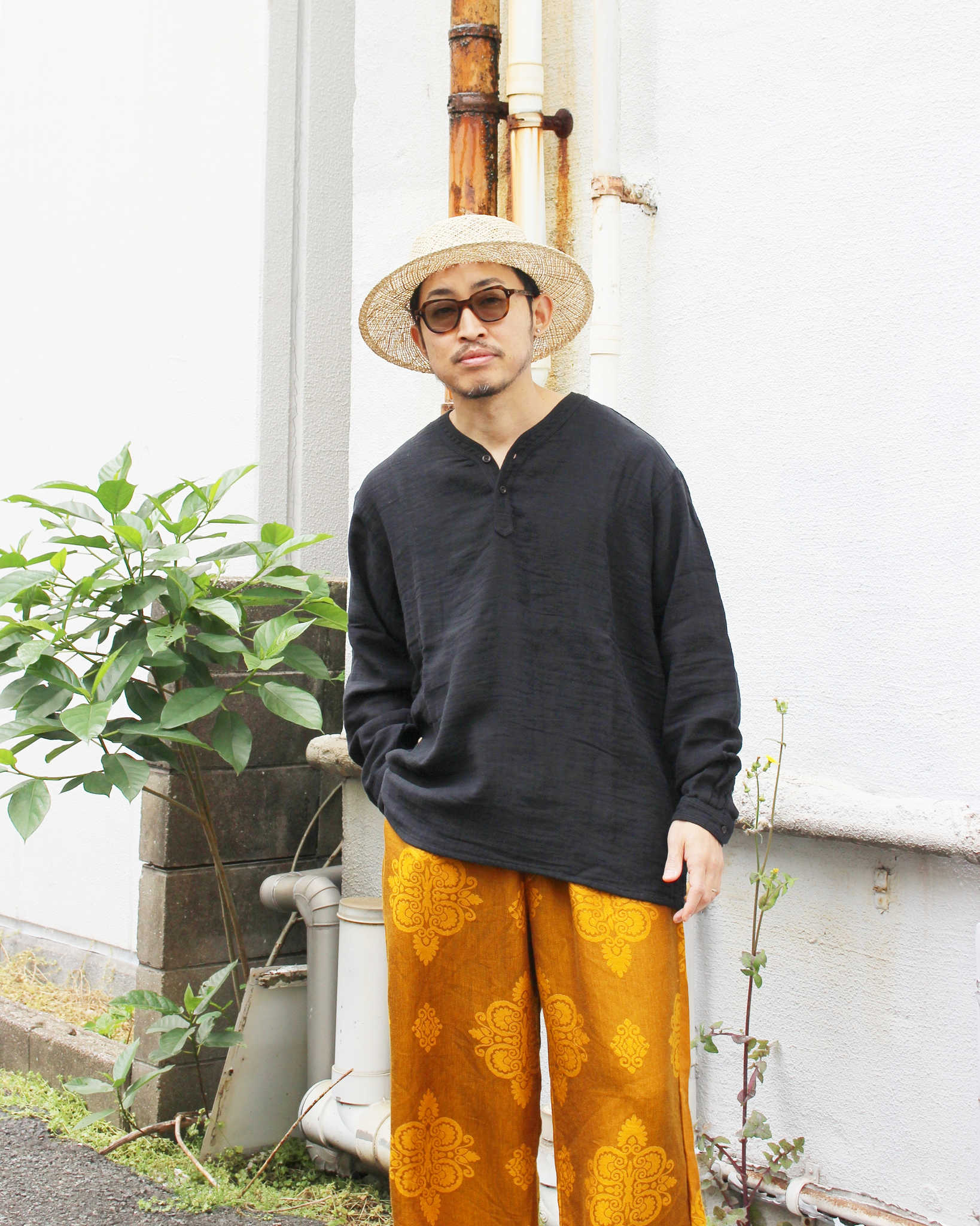 Nasngwam. ナスングワム / VAGRANT SHIRTS バグラントシャツ (BLACK ブラック)