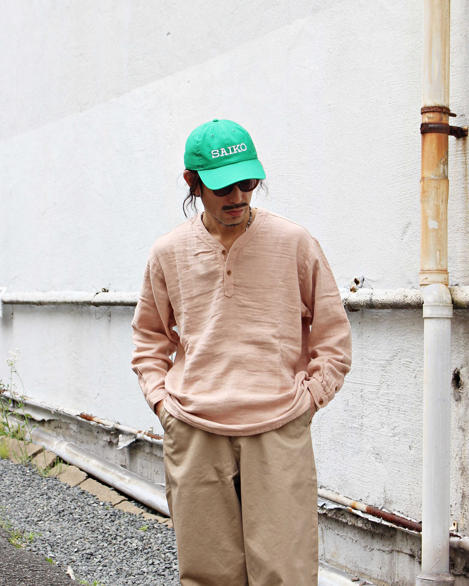 Nasngwam. ナスングワム / VAGRANT SHIRTS バグラントシャツ (SMOKE PINK スモークピンク)