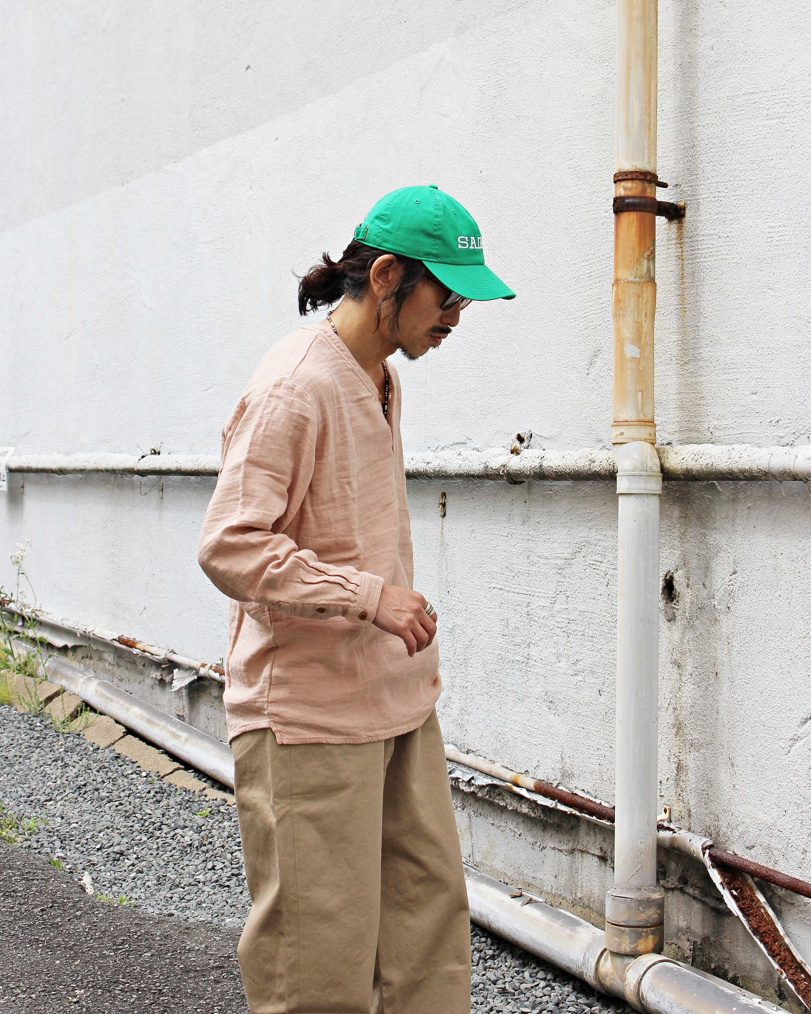 Nasngwam. ナスングワム / VAGRANT SHIRTS バグラントシャツ (SMOKE PINK スモークピンク)