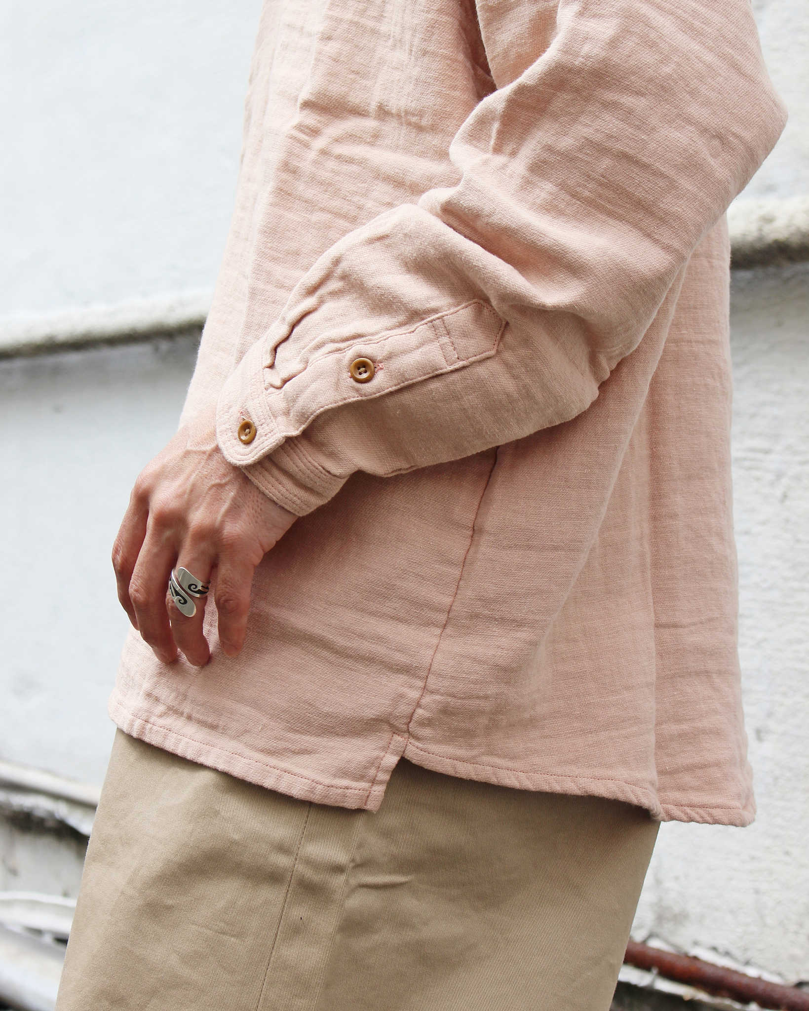 Nasngwam. ナスングワム / VAGRANT SHIRTS バグラントシャツ (SMOKE PINK スモークピンク)
