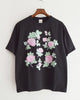 HAVE A GRATEFUL DAY ハブアグレイトフルデイ / T-SHIRT -SO MANY ROSES ティーシャツソーメニーローズ (BLACK/PURPLE ブラックパープル)