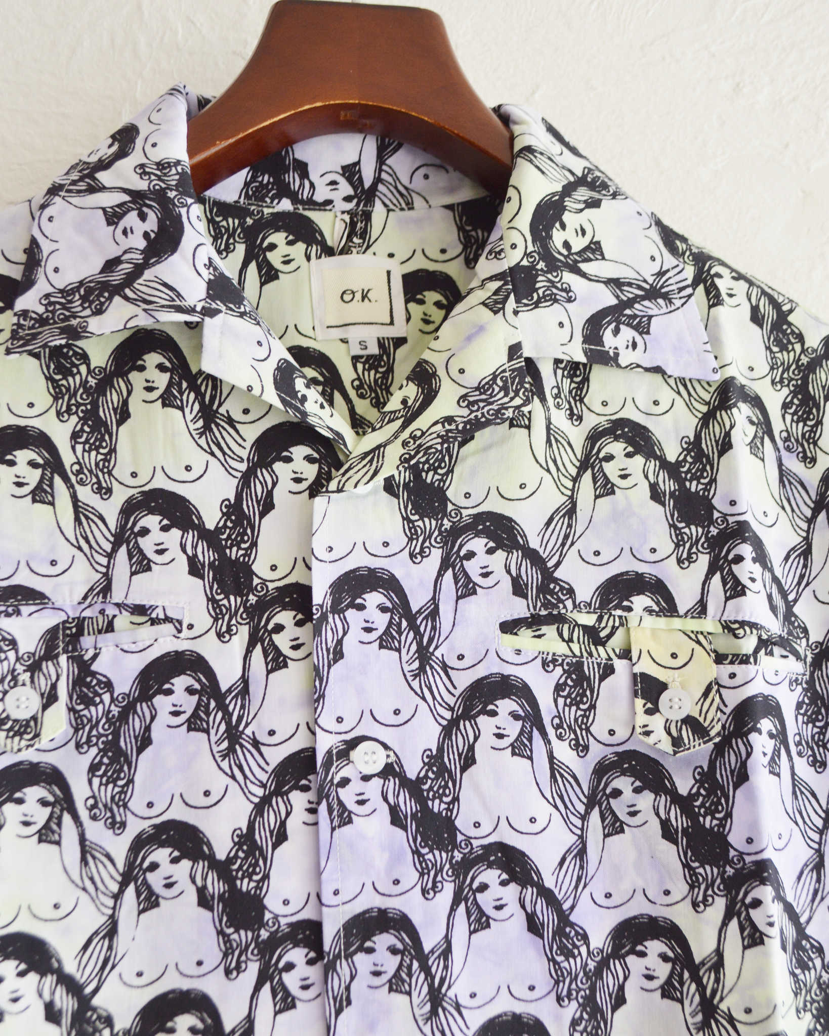 O.K. オーケー / OPPAI IPPAI RAYON SHIRT オッパイイッパイレーヨンシャツ (TIE DYE2 タイダイ)