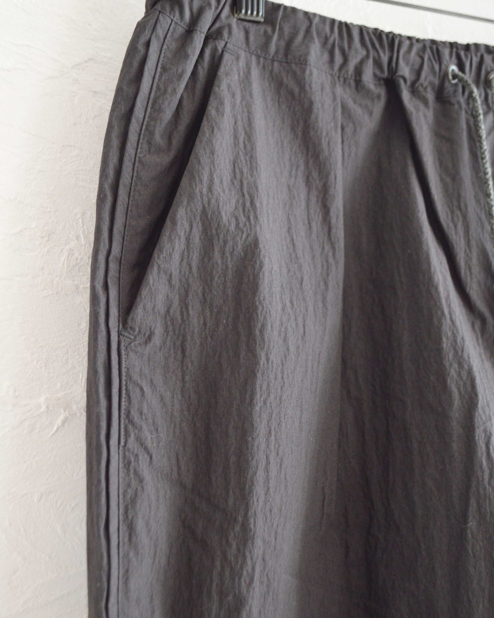 LAMOND ラモンド / COTTON×NYLON POPLIN SHORTS コットンナイロンポプリンショーツ (BLACK ブラック)