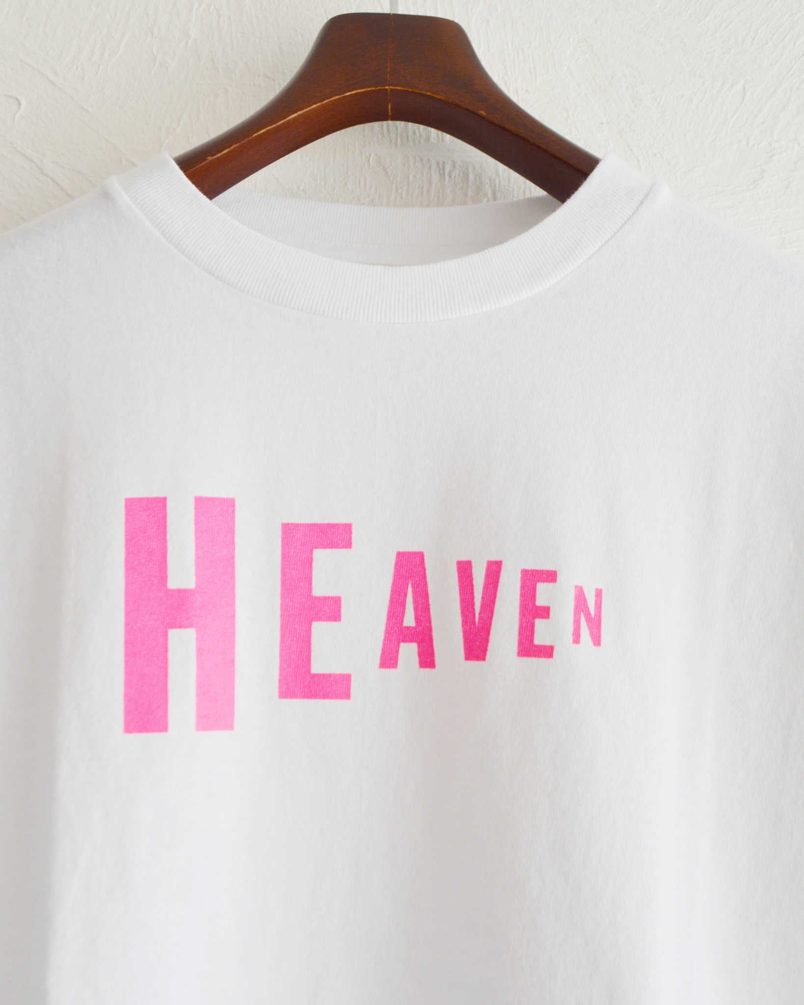 NECESSARY or UNNECESSARY ネセサリーオアアンネセサリー N.O.UN ナウン / HEAVEN Tee  ヘブンティー (WHITE ホワイト)