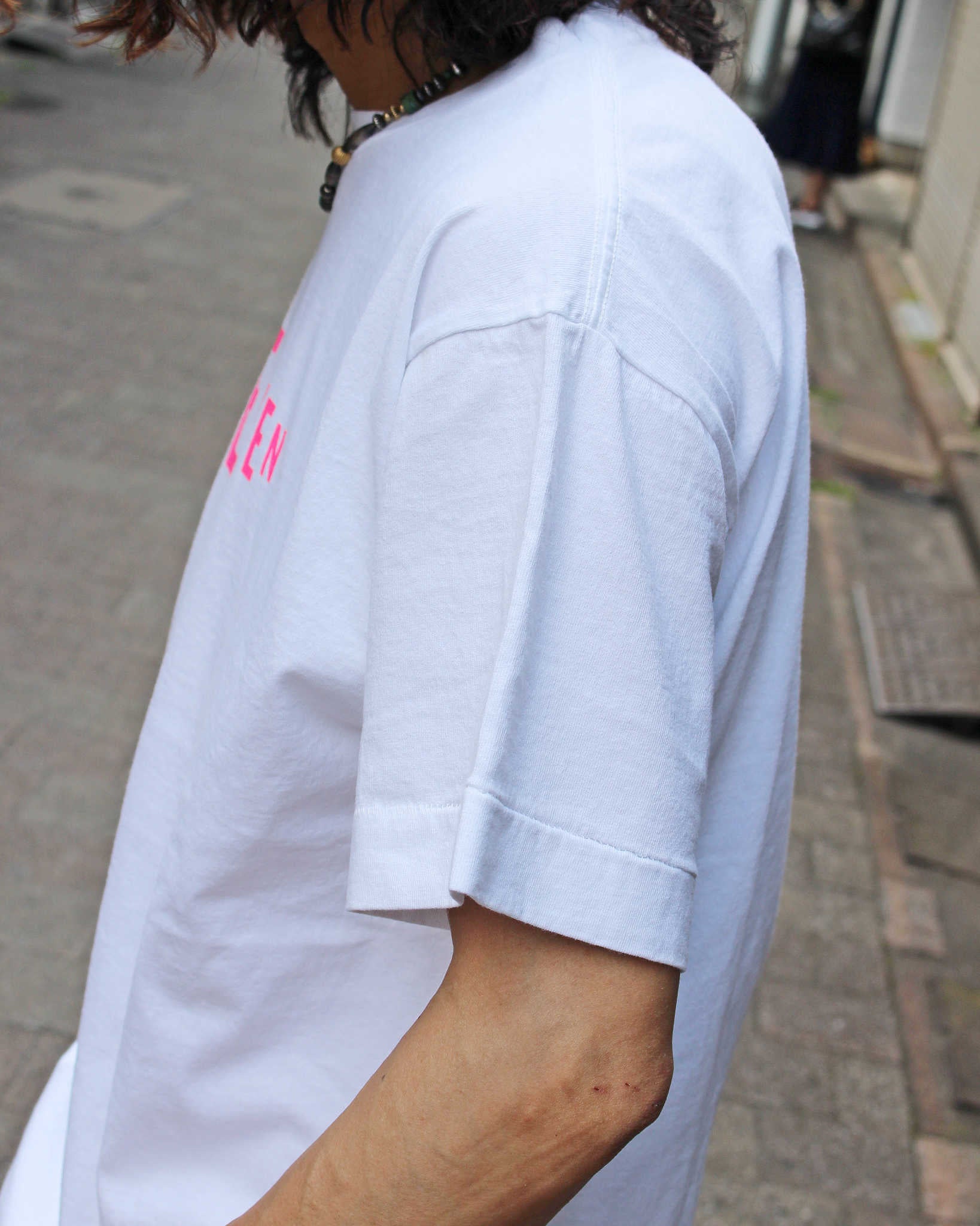 NECESSARY or UNNECESSARY ネセサリーオアアンネセサリー N.O.UN ナウン / HEAVEN Tee  ヘブンティー (WHITE ホワイト)