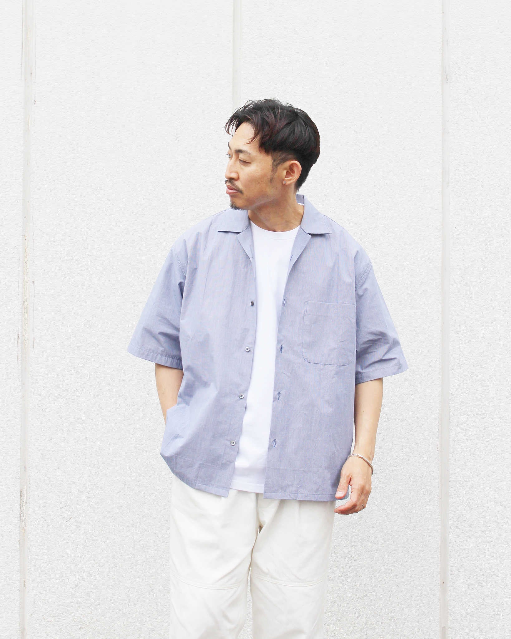 LAMOND ラモンド / SUPERIOR ORGANIC CHECK SHIRTS スピリーアオーガニックチェックシャツ (NAVY ネイビー)