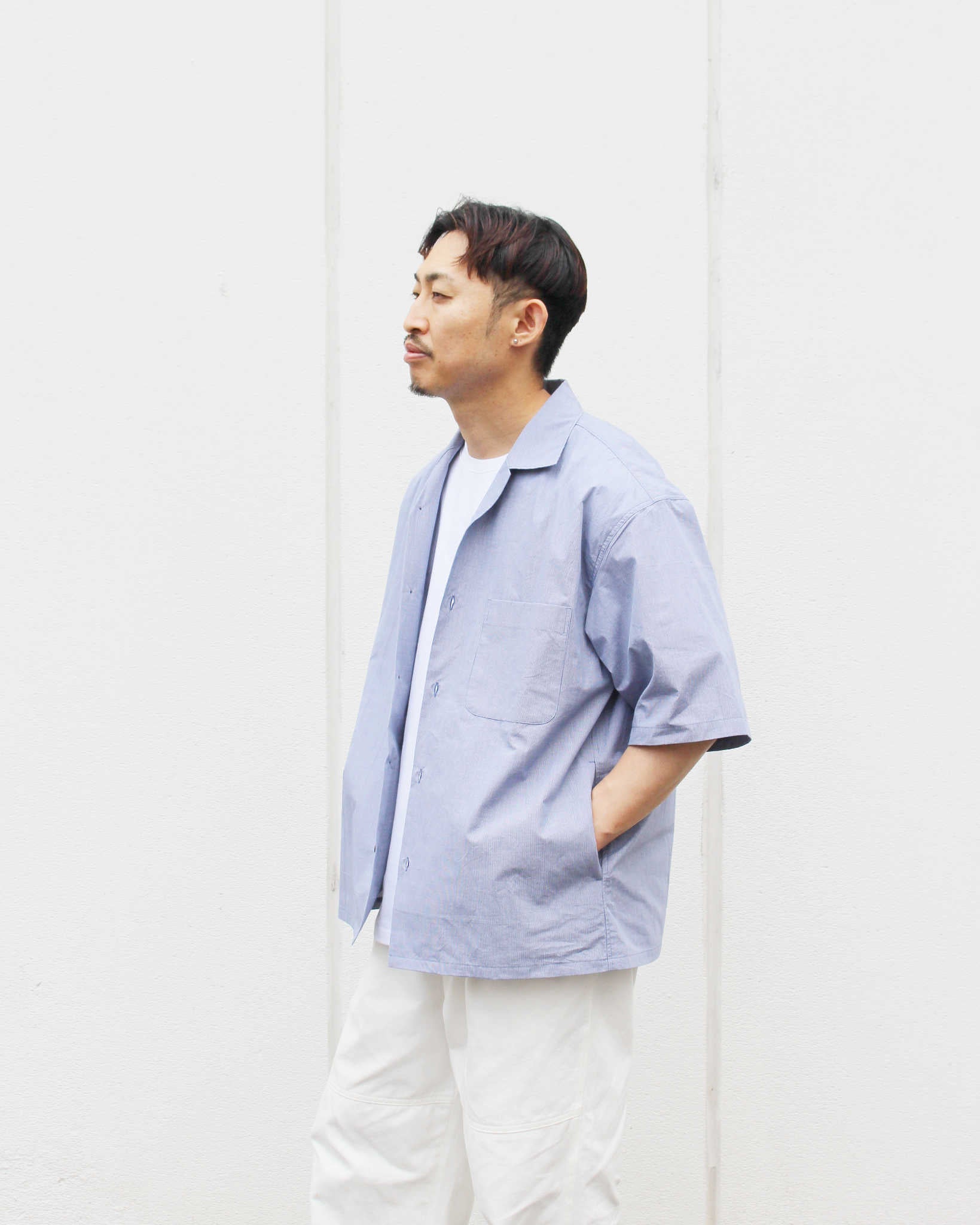 LAMOND ラモンド / SUPERIOR ORGANIC CHECK SHIRTS スピリーアオーガニックチェックシャツ (NAVY ネイビー)