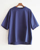 LAMOND ラモンド / ORGANIC COTTON/LINEN TEE オーガニックコットンリネンティー (NAVY ネイビー)