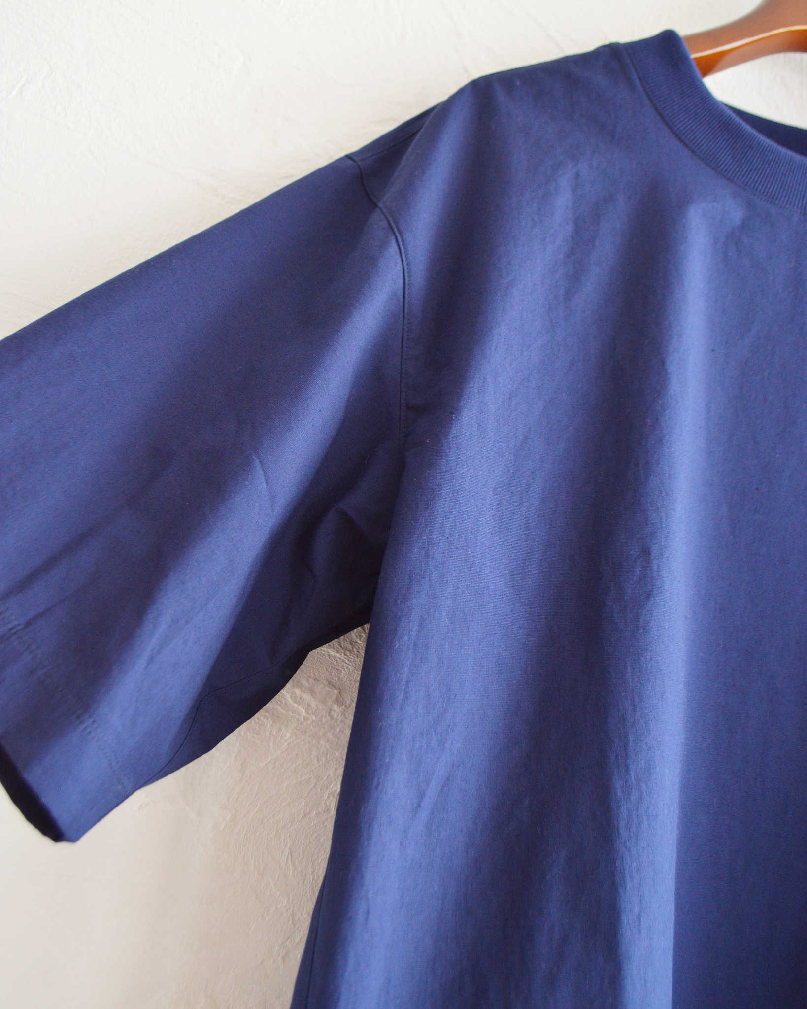 LAMOND ラモンド / ORGANIC COTTON/LINEN TEE オーガニックコットンリネンティー (NAVY ネイビー)