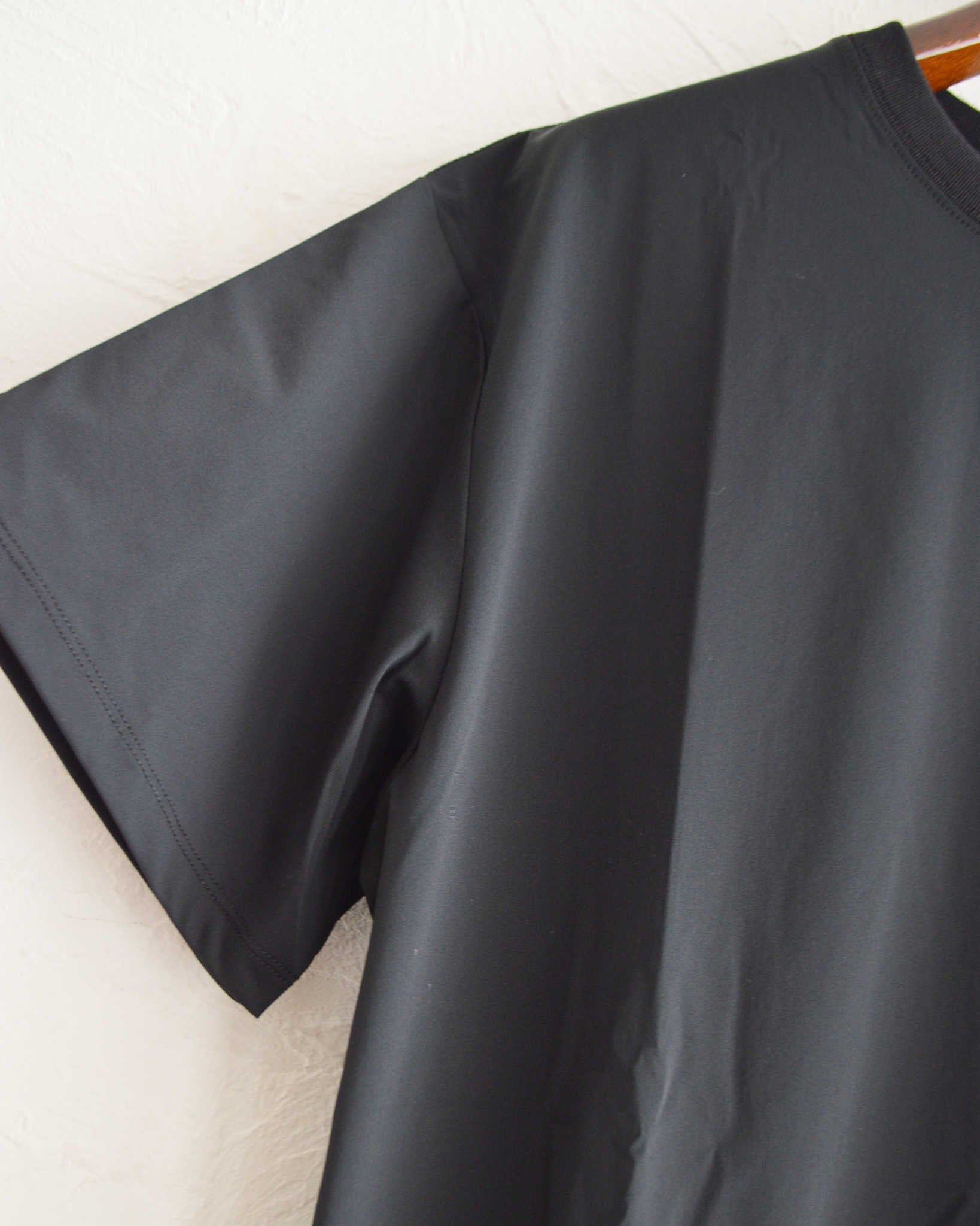 modemdesign モデムデザイン / Functional drawstring tee ファンクショナルドローストリングティー (BLACK ブラック)
