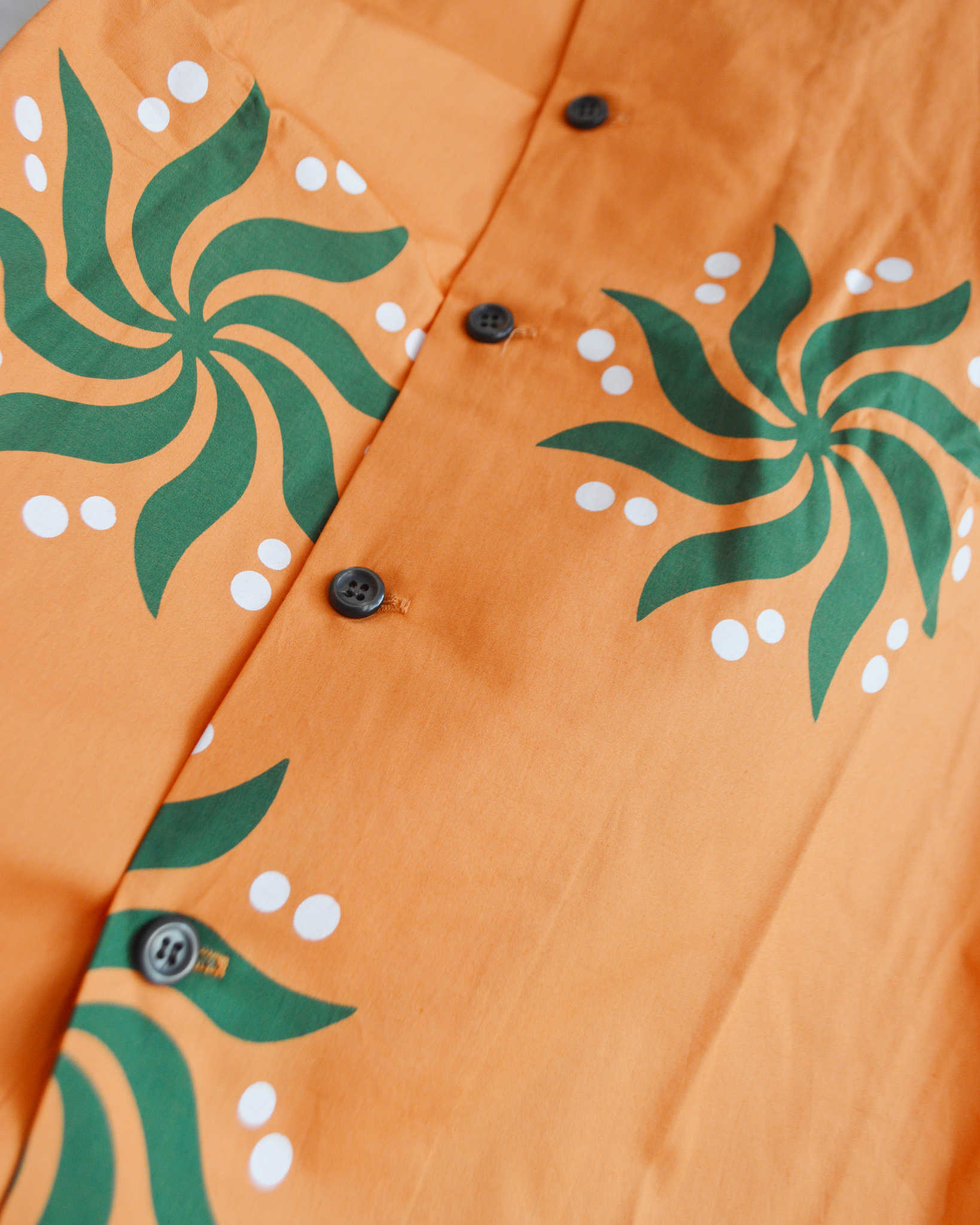 HAVE A GRATEFUL DAY ハブアグレイトフルデイ / S/S SHIRT ショートスリーブシャツ (ORANGE オレンジ)