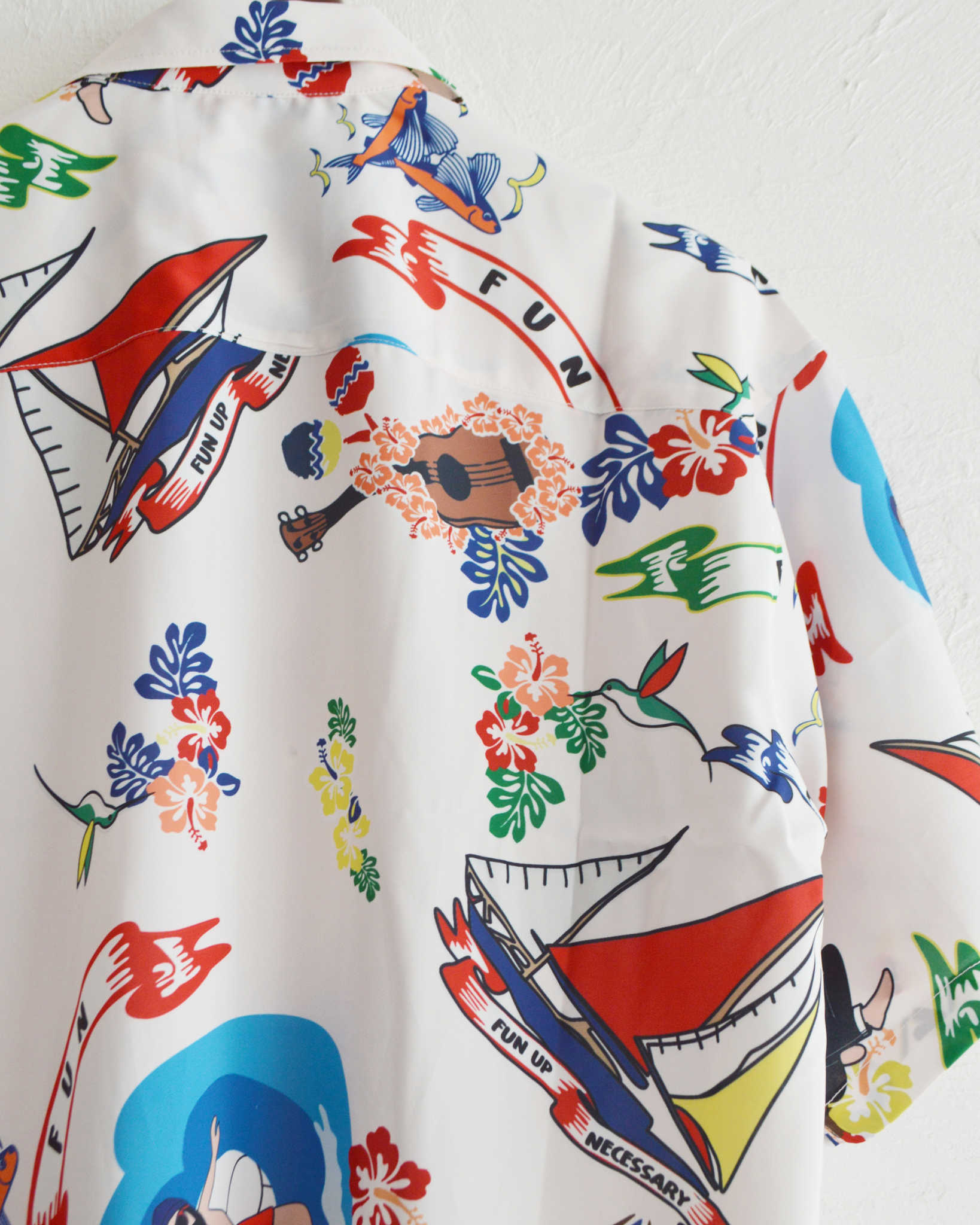 off-white アロハシャツ　オフホワイト FUN ファン/ OJI ALOHA SHIRTS オジアロハシャツ (OFF WHITE オフホワイト)