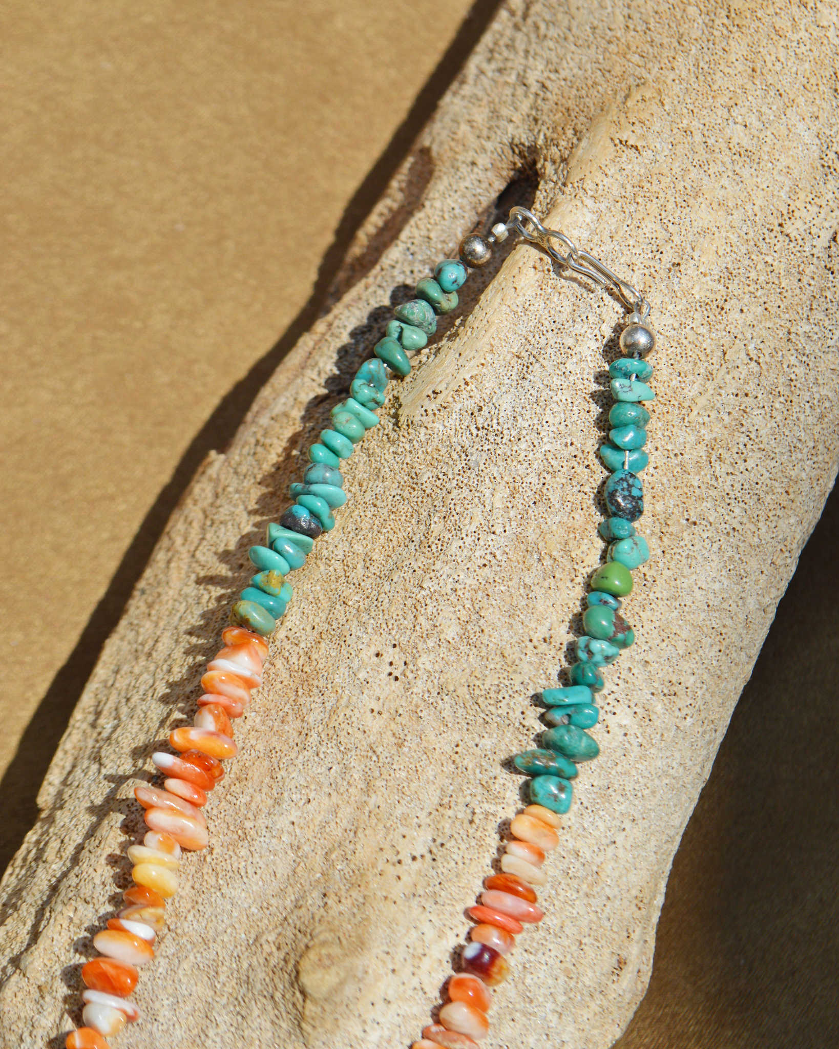 Indian jewelry インディアンジュエリー / Navajo Nugget Necklace ナヴァホナゲットネックレス