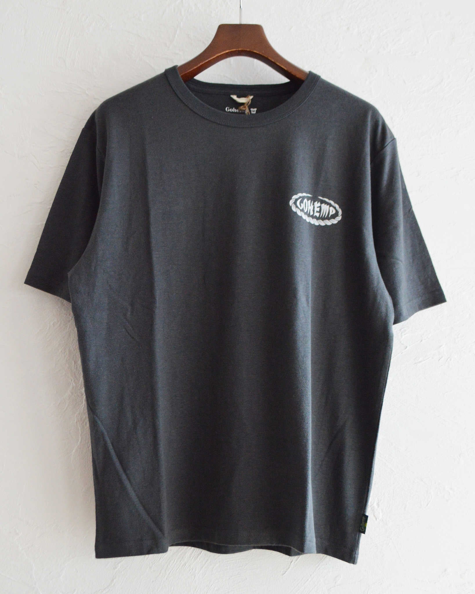 GOHEMP ゴーヘンプ / 日本伝統大麻WIDE FITS TEE ワイドフィットティー (GUNMETAL GRAY ガンメタルグレー)
