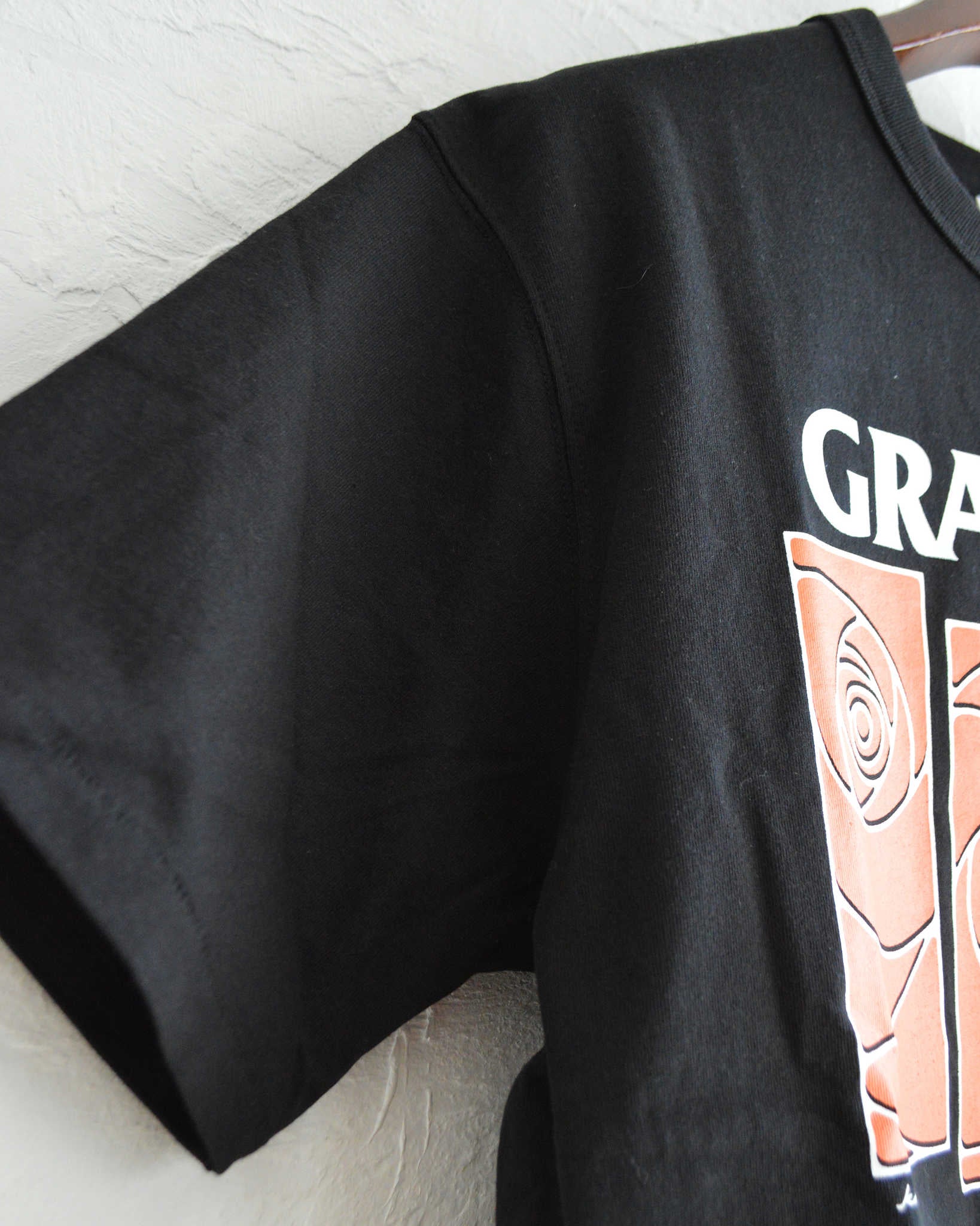 HAVE A GRATEFUL DAY ハブアグレイトフルデイ / T-SHIRT -ROSE FLAG ティーシャツローズフラッグ (BLACK ブラック)