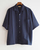 LAMOND ラモンド / SHARI SHIRTS シャリシャツ (NAVY BLACK ネイビーブラック)