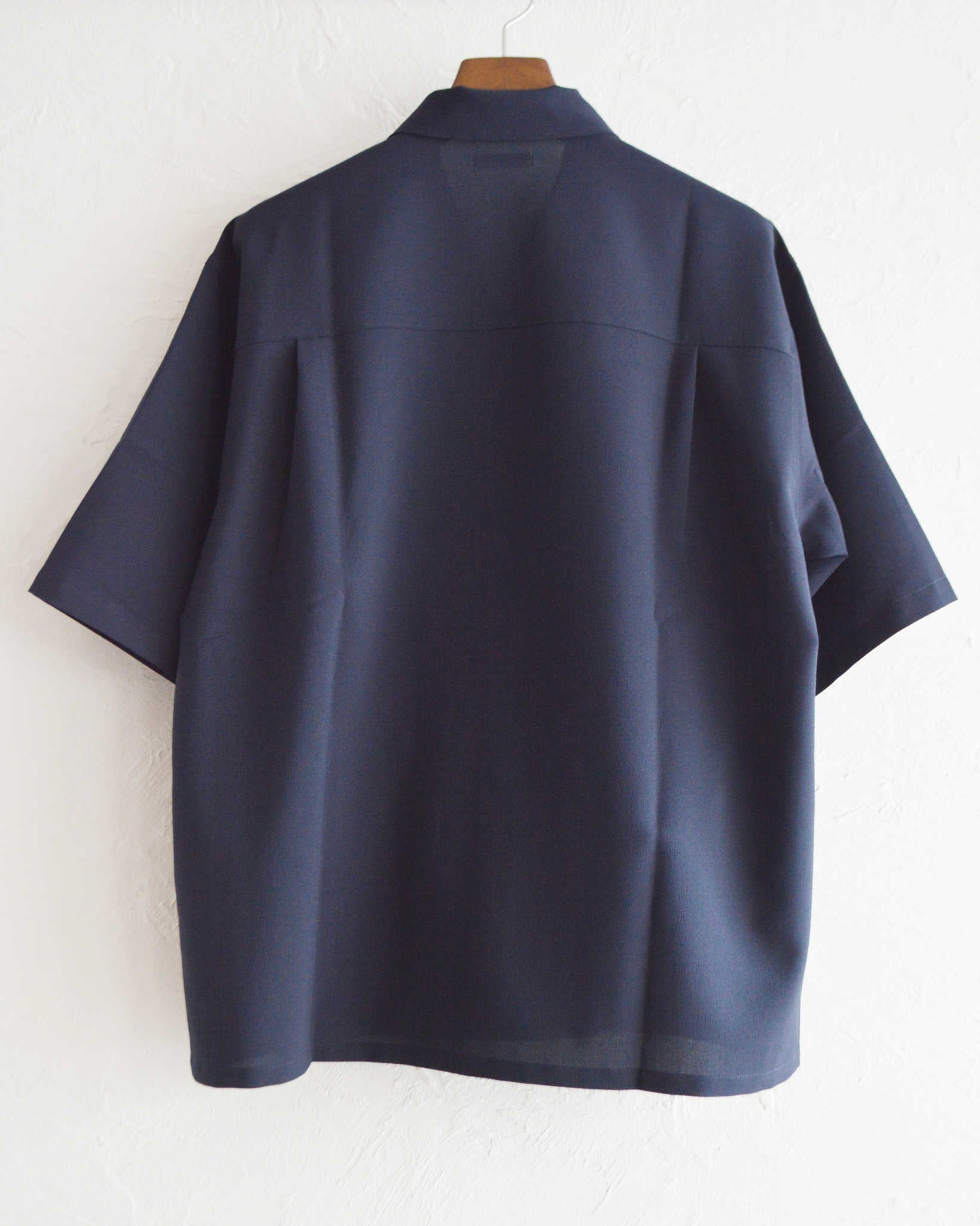 LAMOND ラモンド / SHARI SHIRTS シャリシャツ (NAVY BLACK ネイビーブラック)