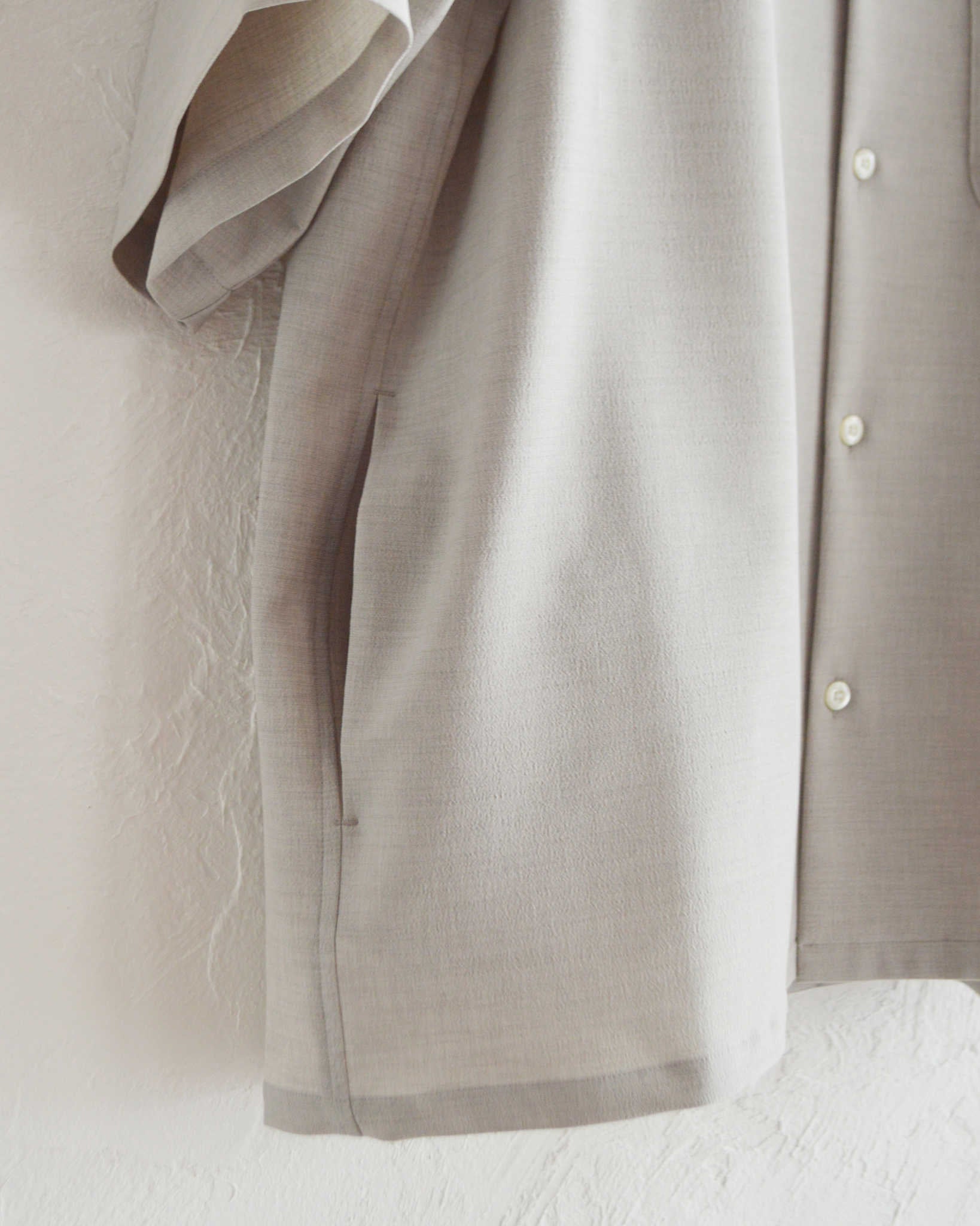 LAMOND ラモンド / SHARI SHIRTS シャリシャツ (ASH GRAY アッシュグレー)
