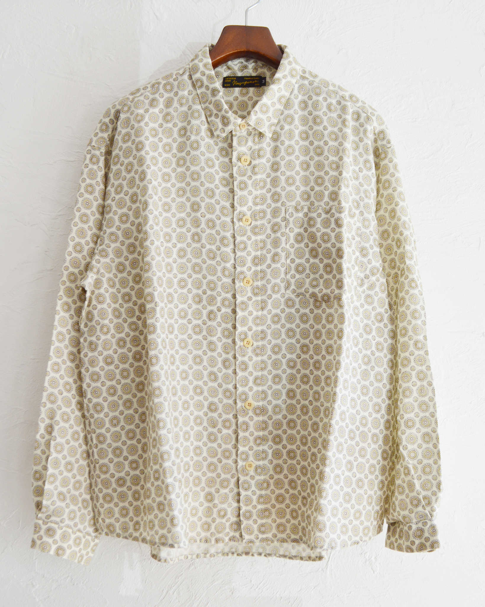 Nasngwam. ナスングワム / CREST SHIRTS クレストシャツ (WHITE ホワイト)