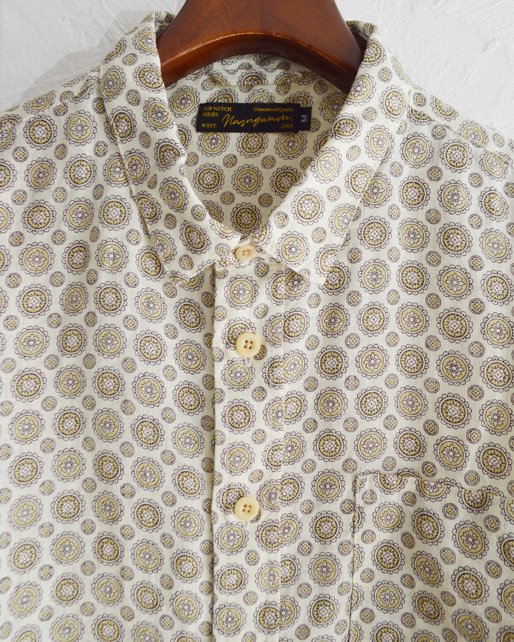 Nasngwam. ナスングワム / CREST SHIRTS クレストシャツ (WHITE ホワイト)