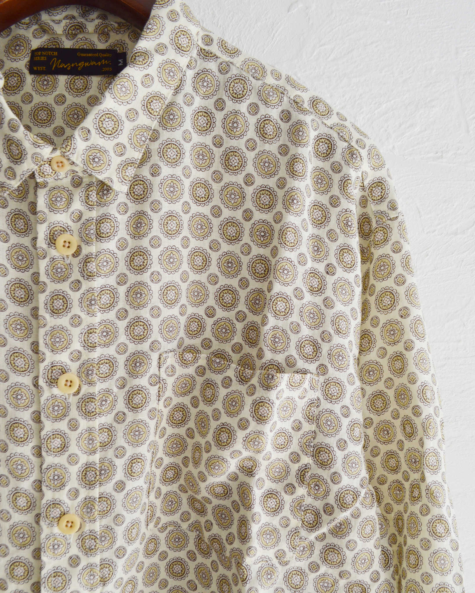 Nasngwam. ナスングワム / CREST SHIRTS クレストシャツ (WHITE ホワイト)