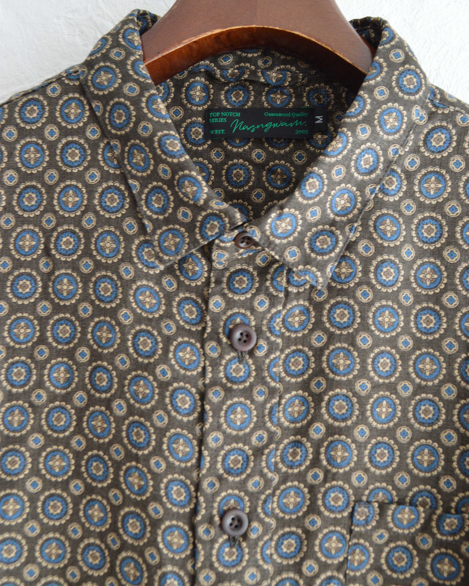 Nasngwam. ナスングワム / CREST SHIRTS クレストシャツ (BLACK ブラック)