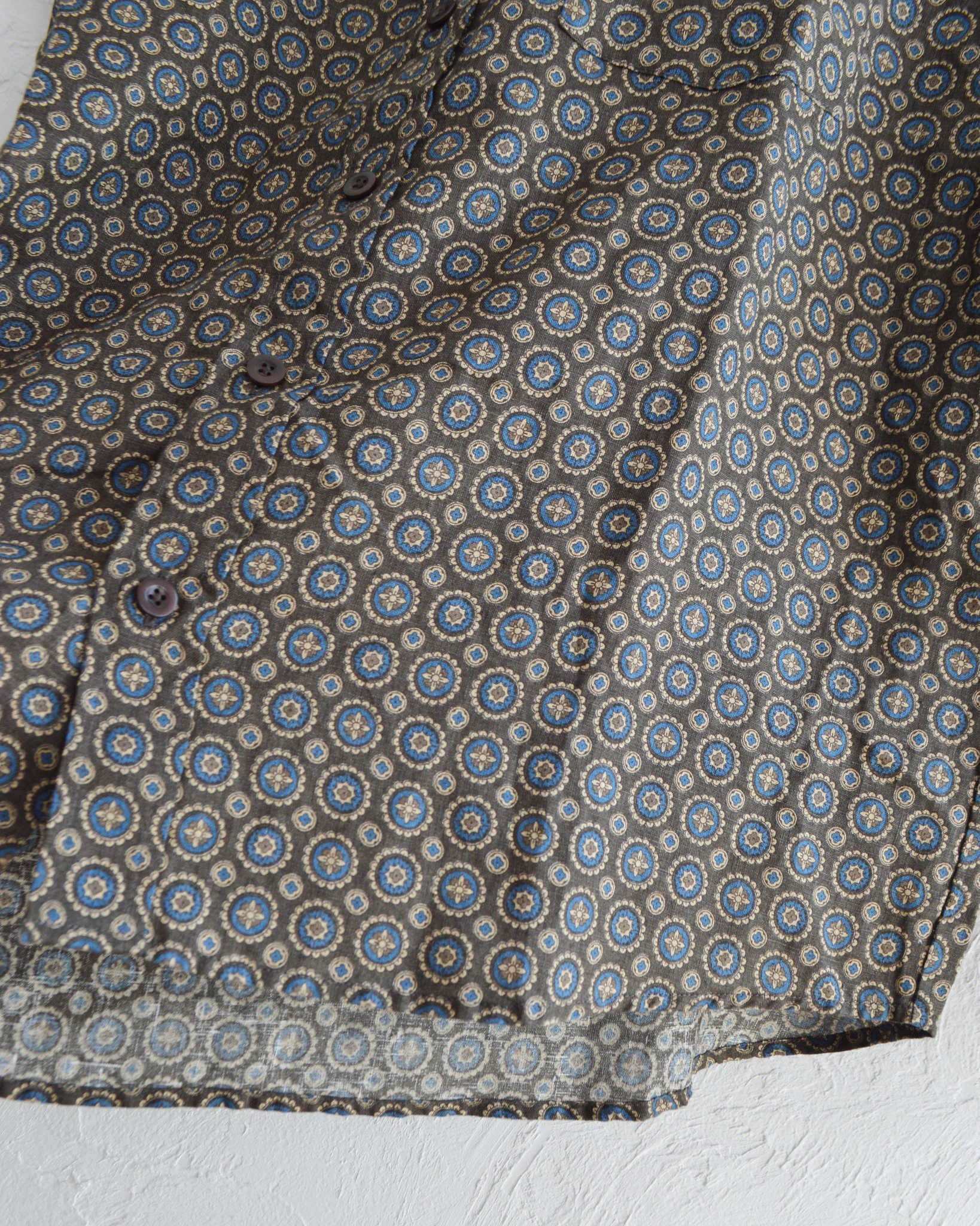 Nasngwam. ナスングワム / CREST SHIRTS クレストシャツ (BLACK ブラック)
