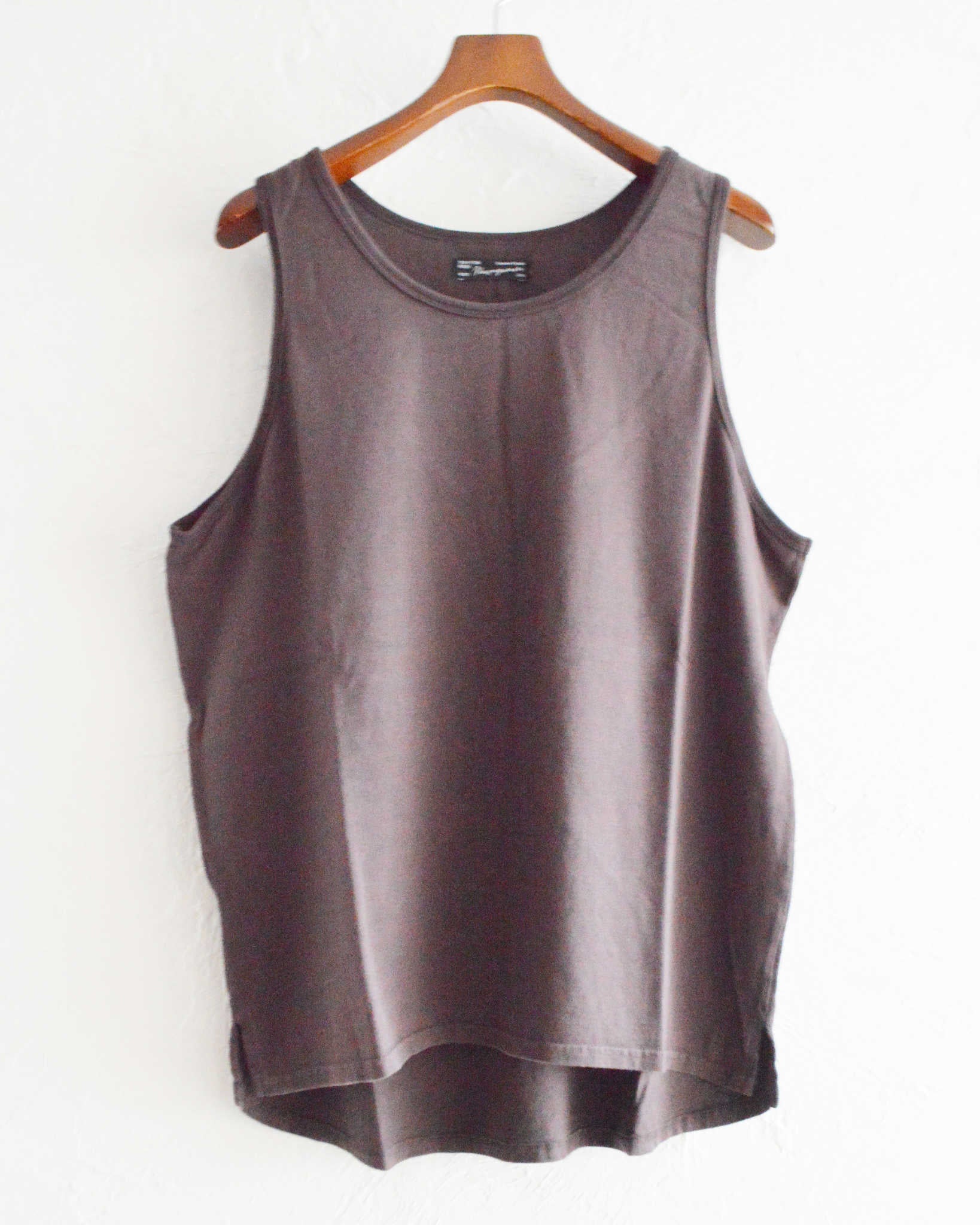 Nasngwam. ナスングワム / ALL DAY TANKTOP オールデイタンクトップ (CHARCOAL チャコール)