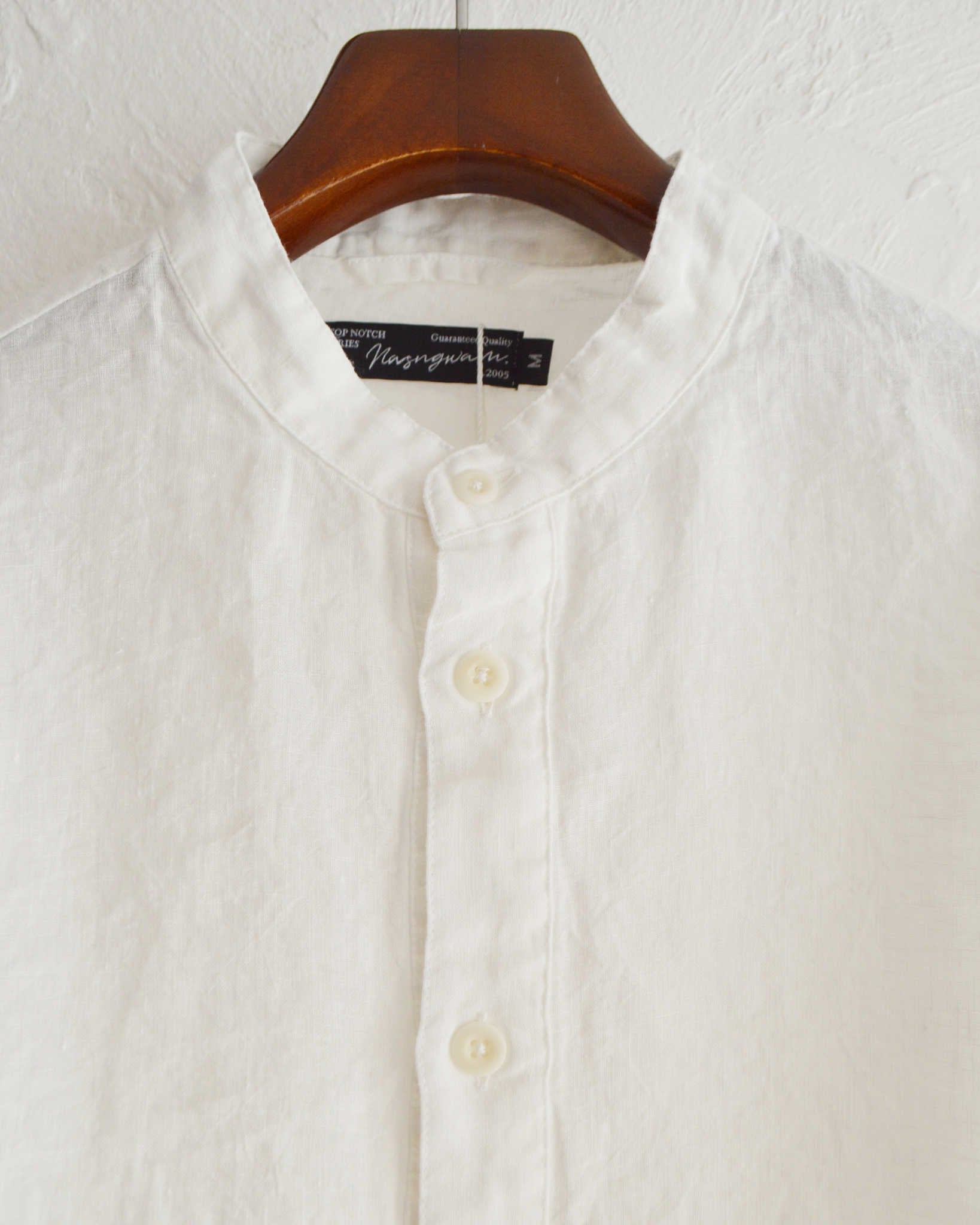Nasngwam. ナスングワム / LIBERAL SHIRTS リベラルシャツ (WHITE ホワイト)