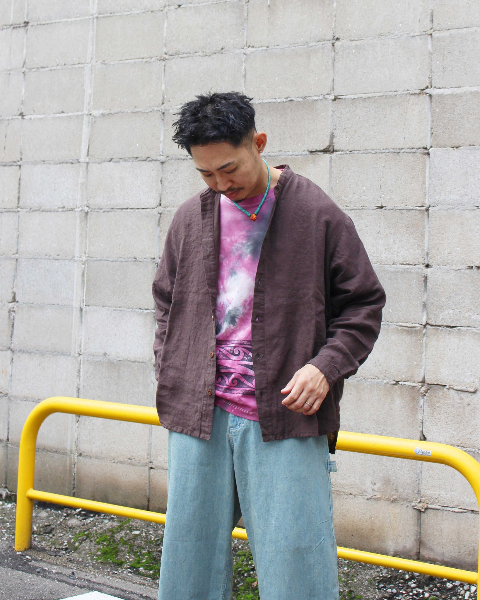 Nasngwam. ナスングワム / LIBERAL SHIRTS リベラルシャツ (CHARCOAL チャコール)