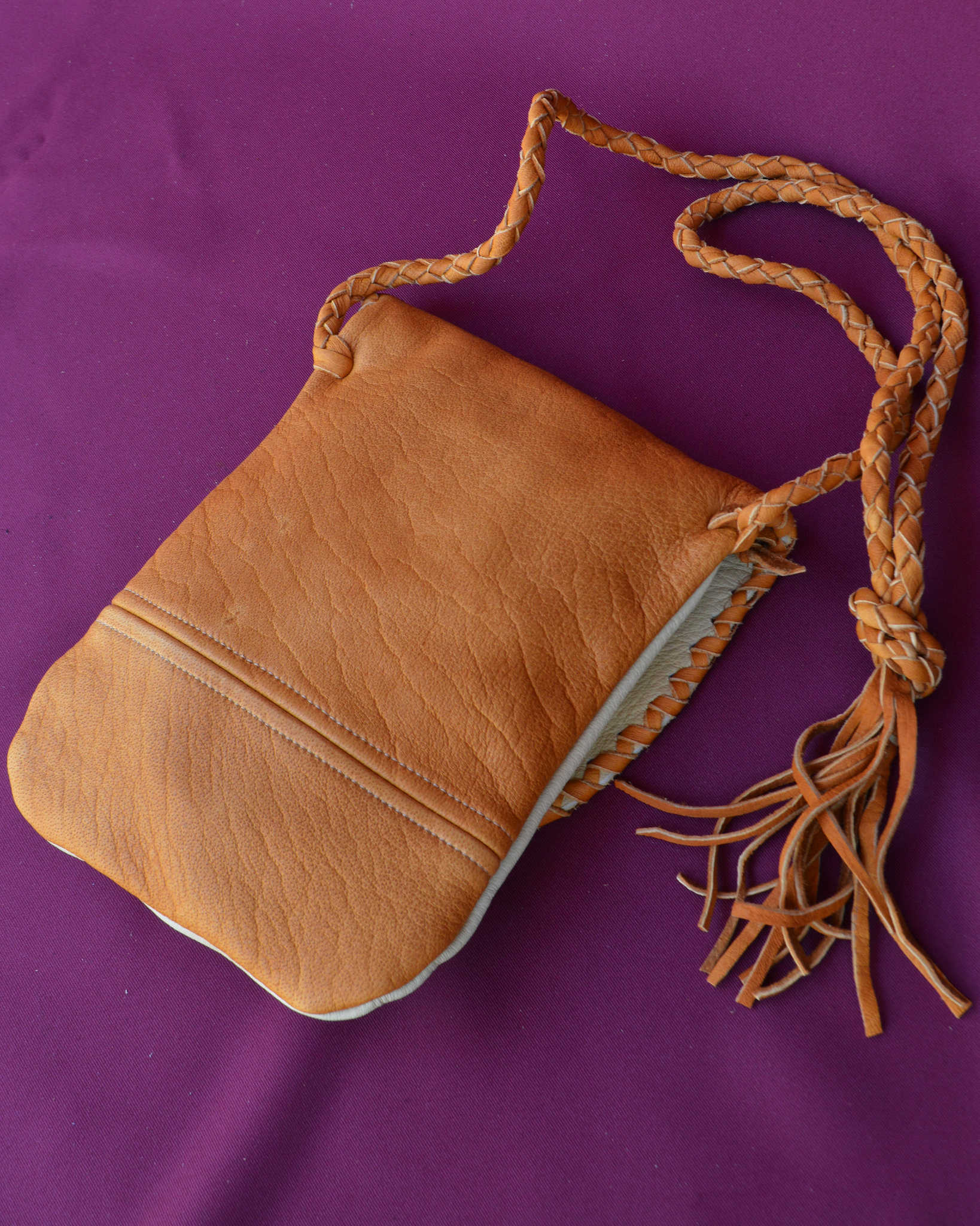 Nasngwam.×EARLYMORNINGS ナスングワム アーリーモーニング / DEERSKIN MEDICINE BAG ディアスキンメディスンバッグ (CAMEL キャメル)