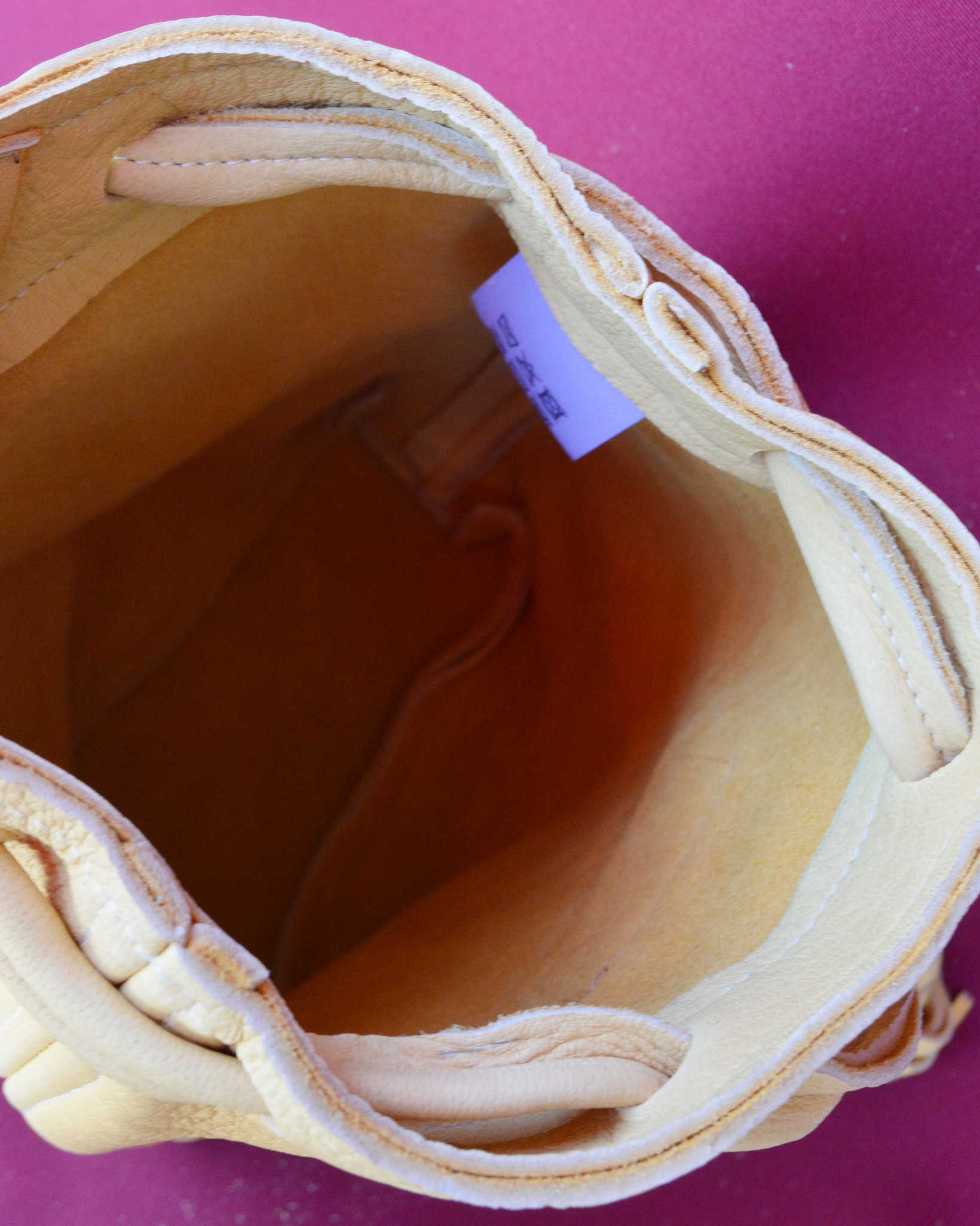 Nasngwam.×EARLYMORNINGS ナスングワム アーリーモーニング / DEERSKIN WHISKY BAG ディアスキンウイスキーバッグ (BEIGE ベージュ)