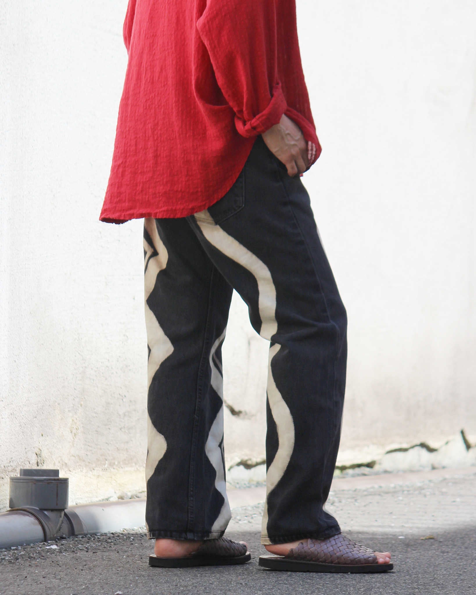 Nasngwam. ナスングワム / ANONYMOUS PANTS アノニマスパンツ Msize 505 (BLACK ブラック)