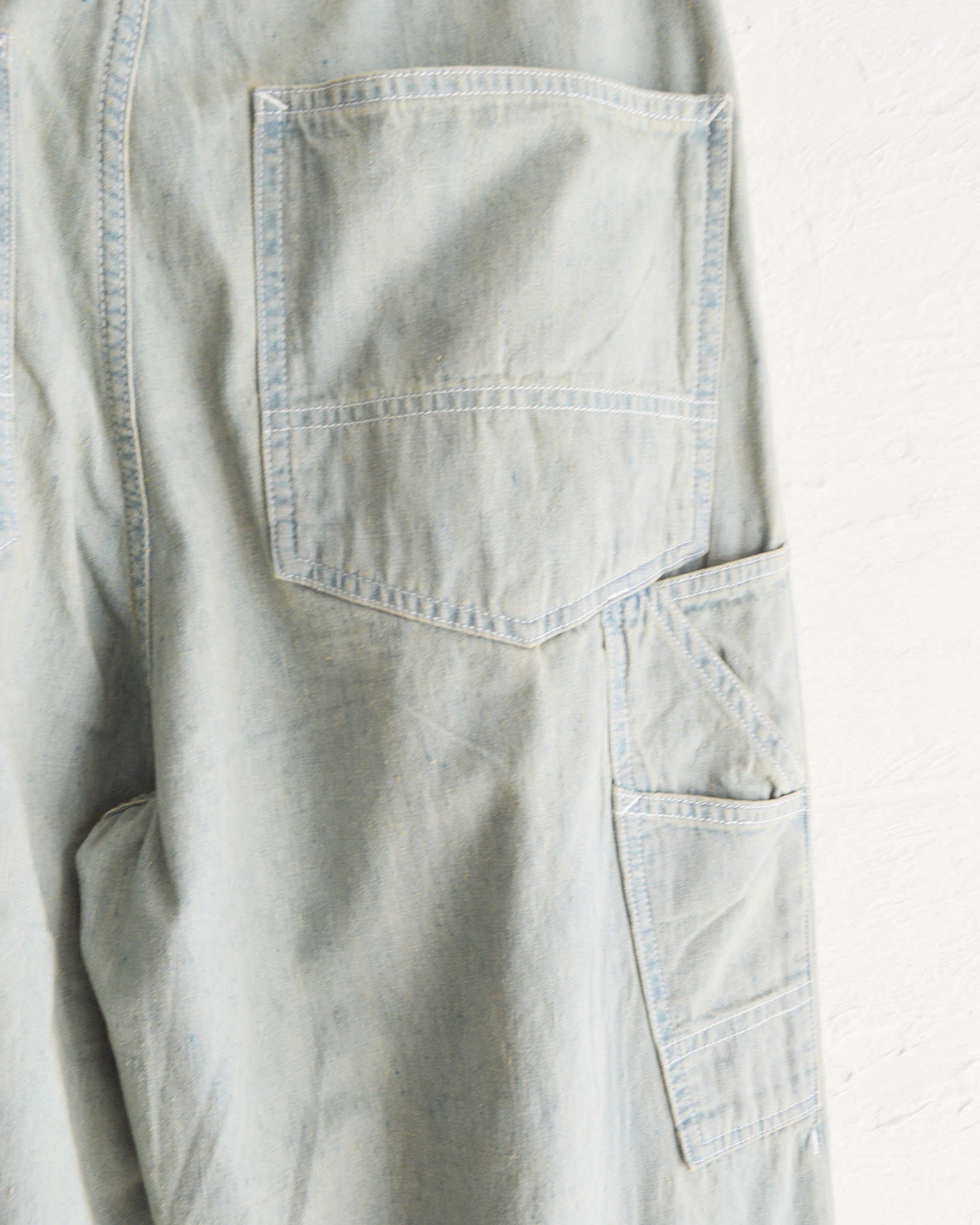 IMPRESTORE インプレストア / BIFF-6.5oz ビフ | Painter pants 6.5oz selvede denim ペインターパンツ (Smoke Blue Denim スモークブルーデニム)
