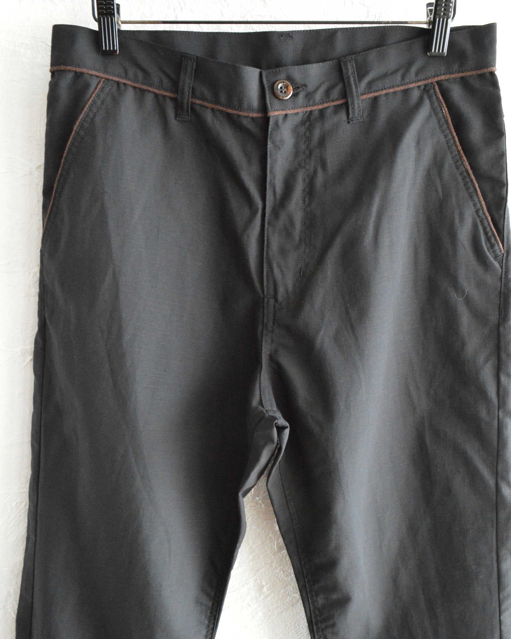 Nasngwam. ナスングワム / 70’s BELL PANTS セブンティーズベルパンツ (BLACK ブラック)
