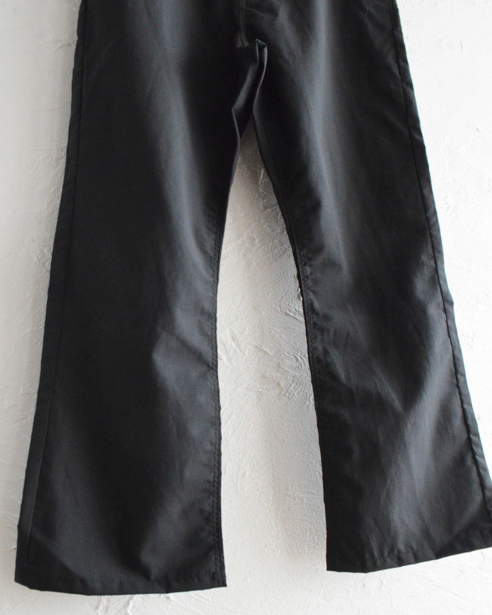 Nasngwam. ナスングワム / 70’s BELL PANTS セブンティーズベルパンツ (BLACK ブラック)