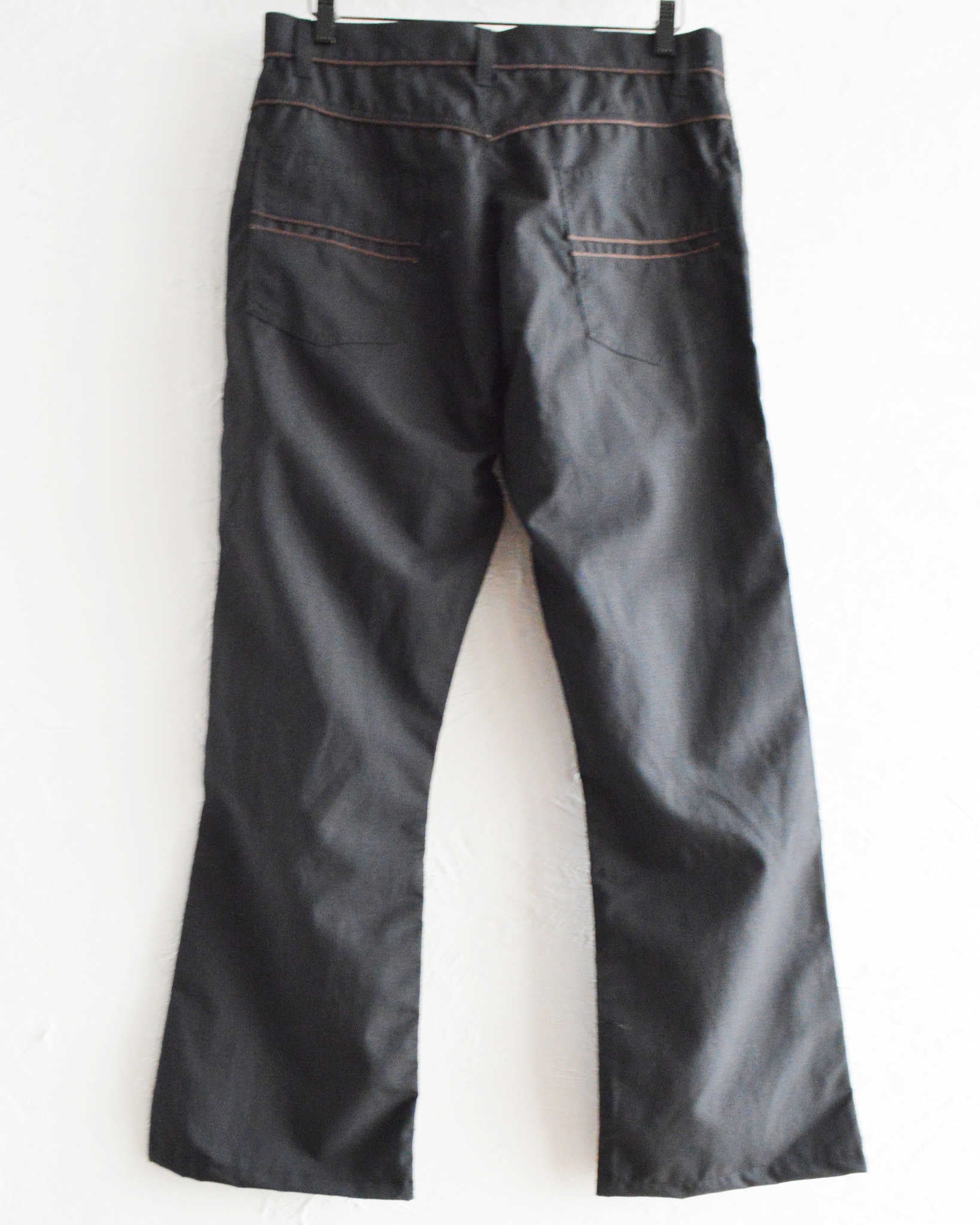 Nasngwam. ナスングワム / 70’s BELL PANTS セブンティーズベルパンツ (BLACK ブラック)