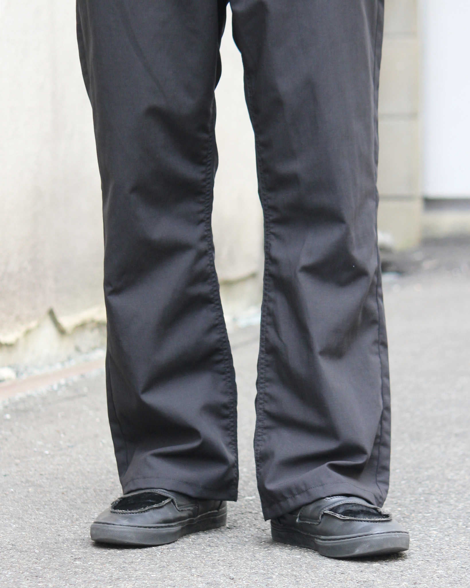 Nasngwam. ナスングワム / 70’s BELL PANTS セブンティーズベルパンツ (BLACK ブラック)