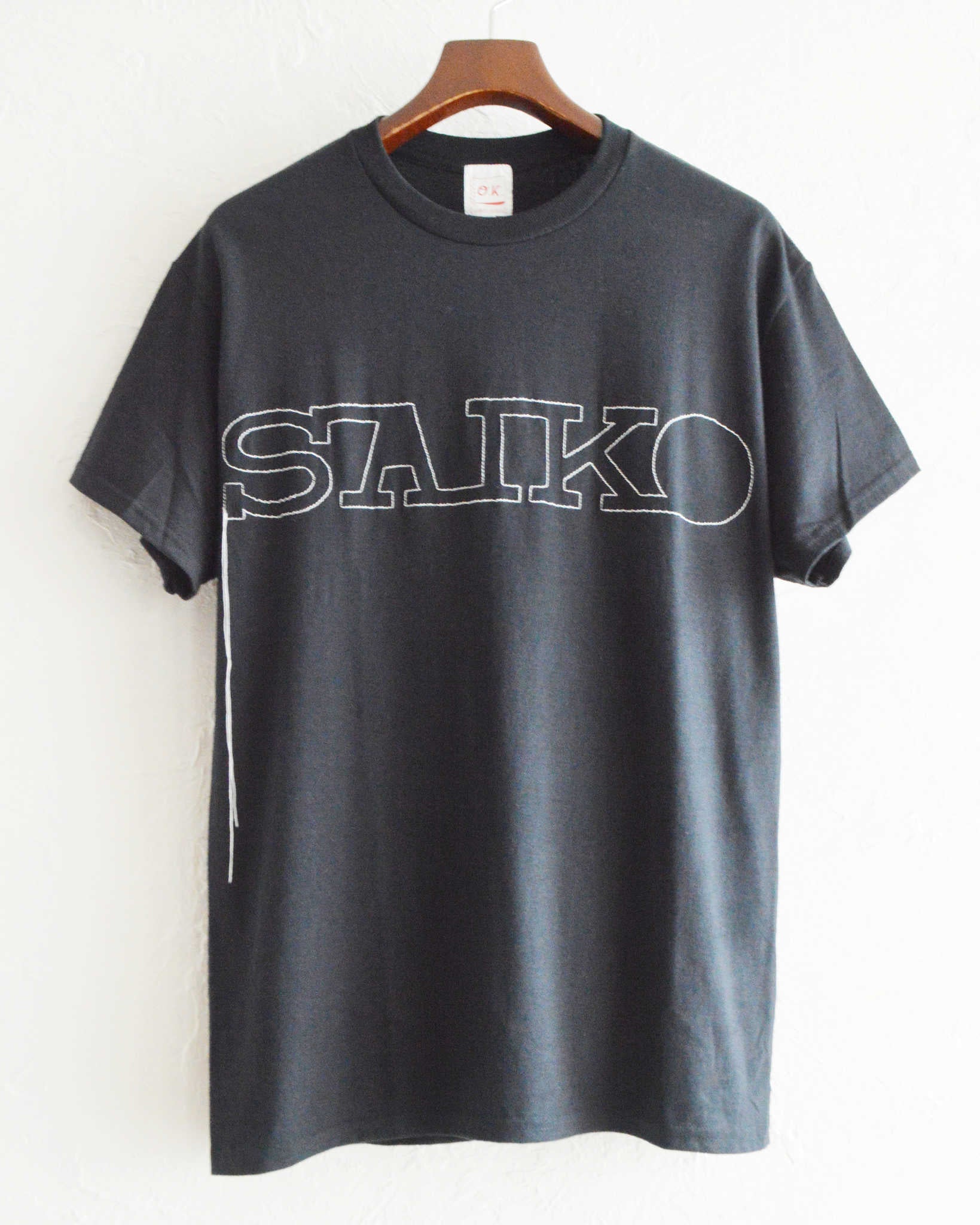 O.K. オーケー / SAIKO STITCH S/S TEE サイコーステッチティー (BLACK ブラック)