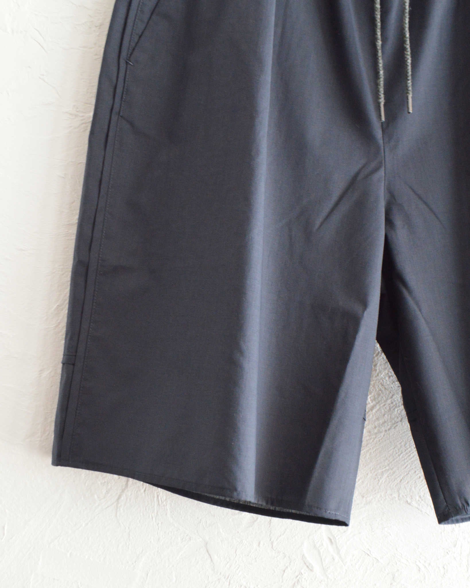 LAMOND ラモンド / LAWN WIDE SHORTS ローンワイドショーツ (NAVY BLACK ネイビーブラック)