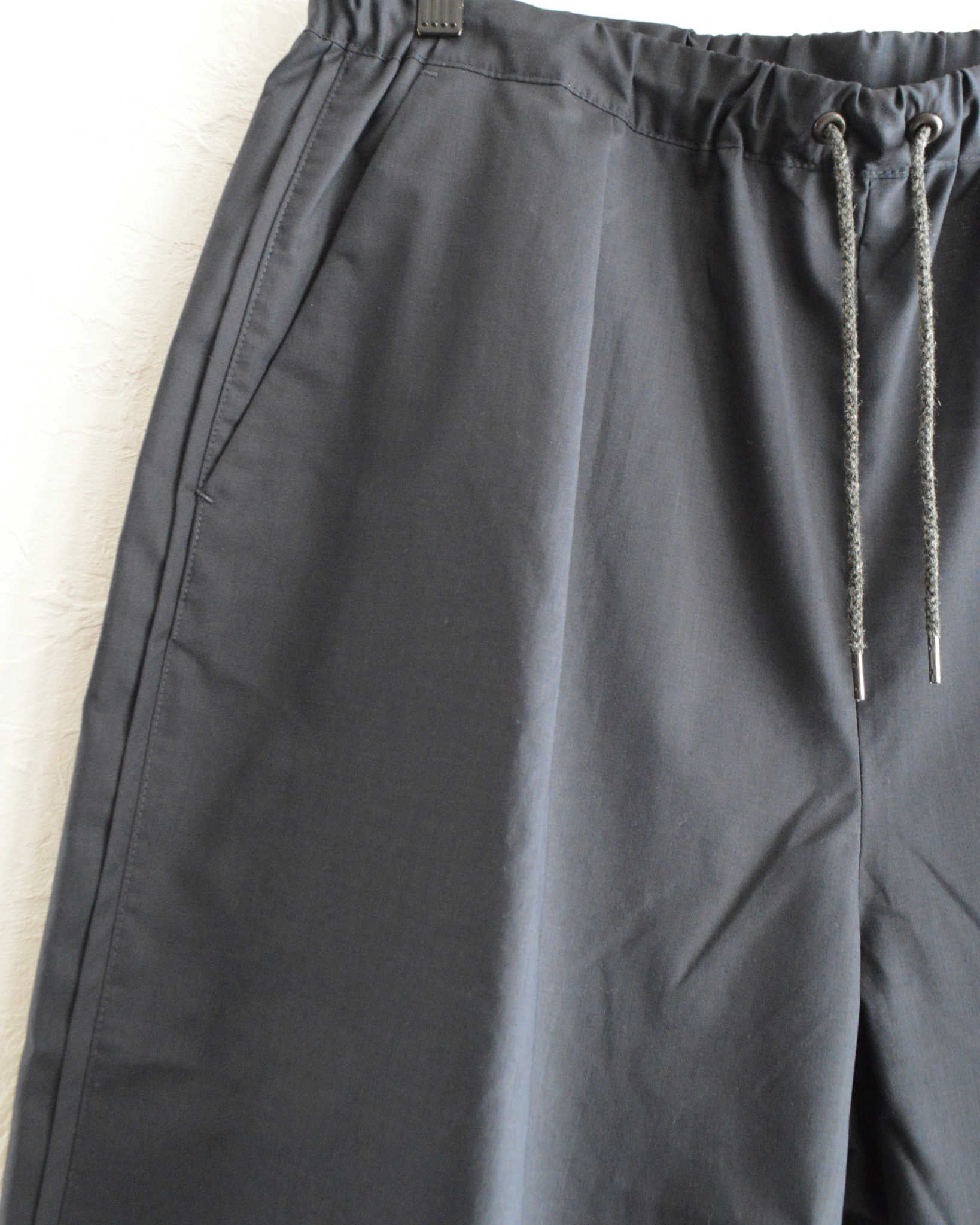 LAMOND ラモンド / LAWN WIDE SHORTS ローンワイドショーツ (NAVY BLACK ネイビーブラック)