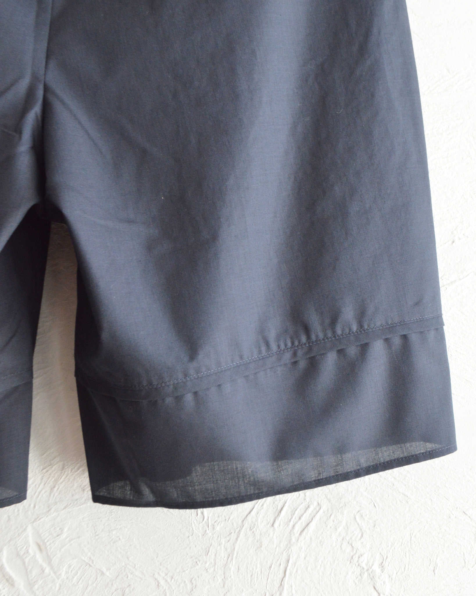 LAMOND ラモンド / LAWN WIDE SHORTS ローンワイドショーツ (NAVY BLACK ネイビーブラック)