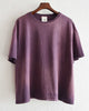 MOOJIMOOJI ムージームージー / OVERSIZE CROP T-SHIRTS AGED オーバーサイズドクロップティーシャツエイジド (PURPLE パープル)