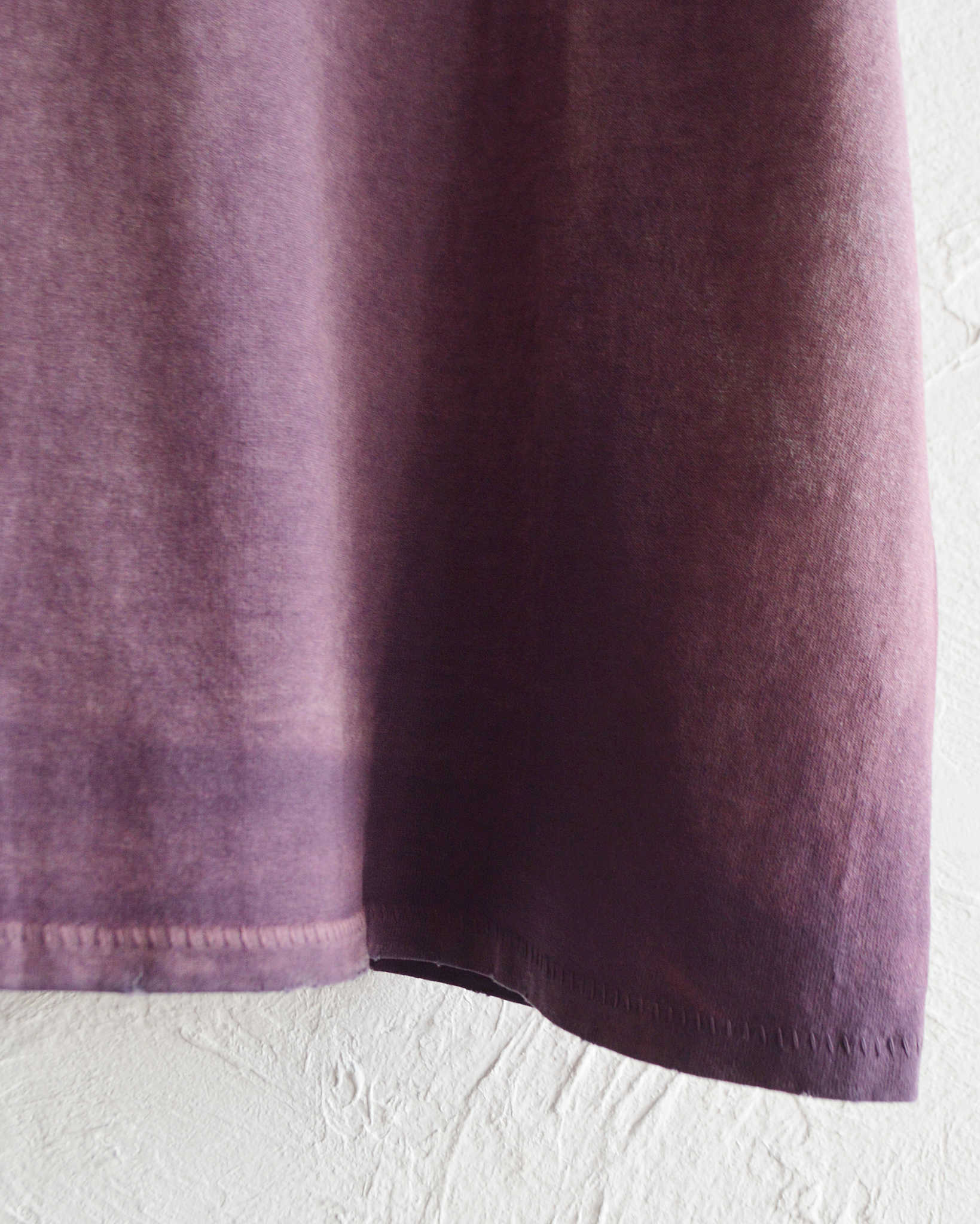 MOOJIMOOJI ムージームージー / OVERSIZE CROP T-SHIRTS AGED オーバーサイズドクロップティーシャツエイジド (PURPLE パープル)