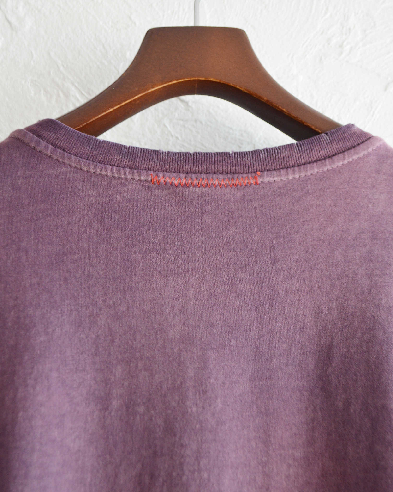 MOOJIMOOJI ムージームージー / OVERSIZE CROP T-SHIRTS AGED オーバーサイズドクロップティーシャツエイジド (PURPLE パープル)