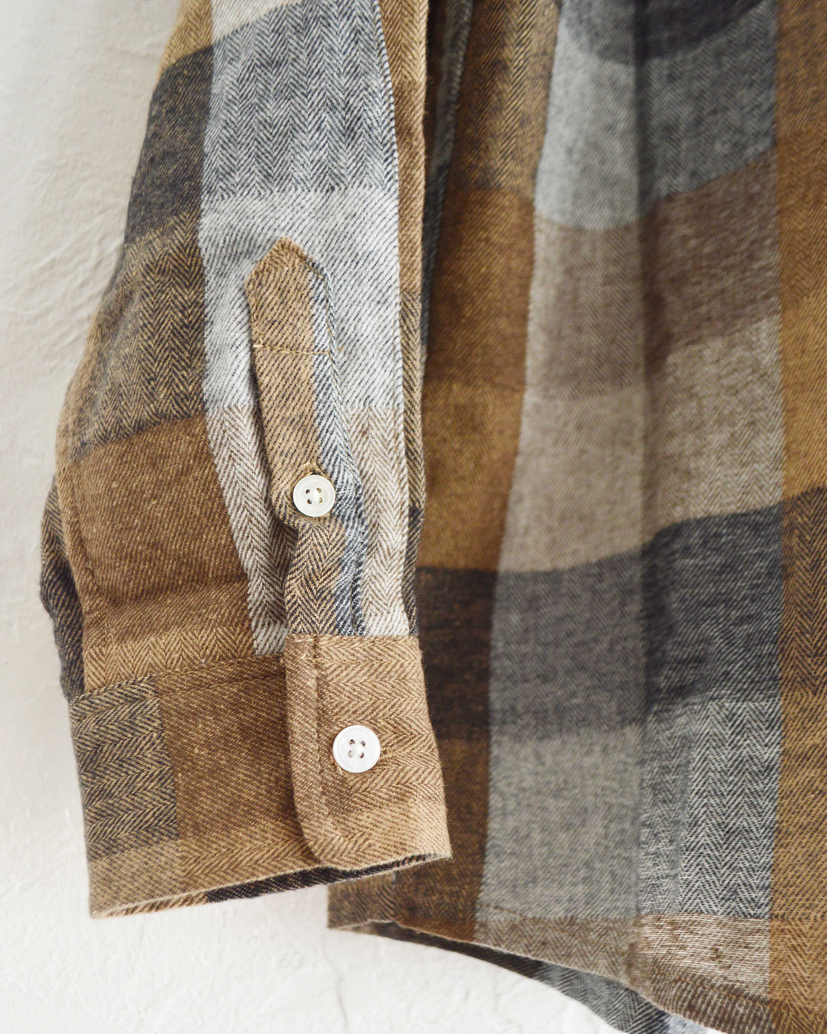 modemdesign モデムデザイン / STANDARD PLAID SHIRTS スタンダードプレイドシャツ (BROWN ブラウン)