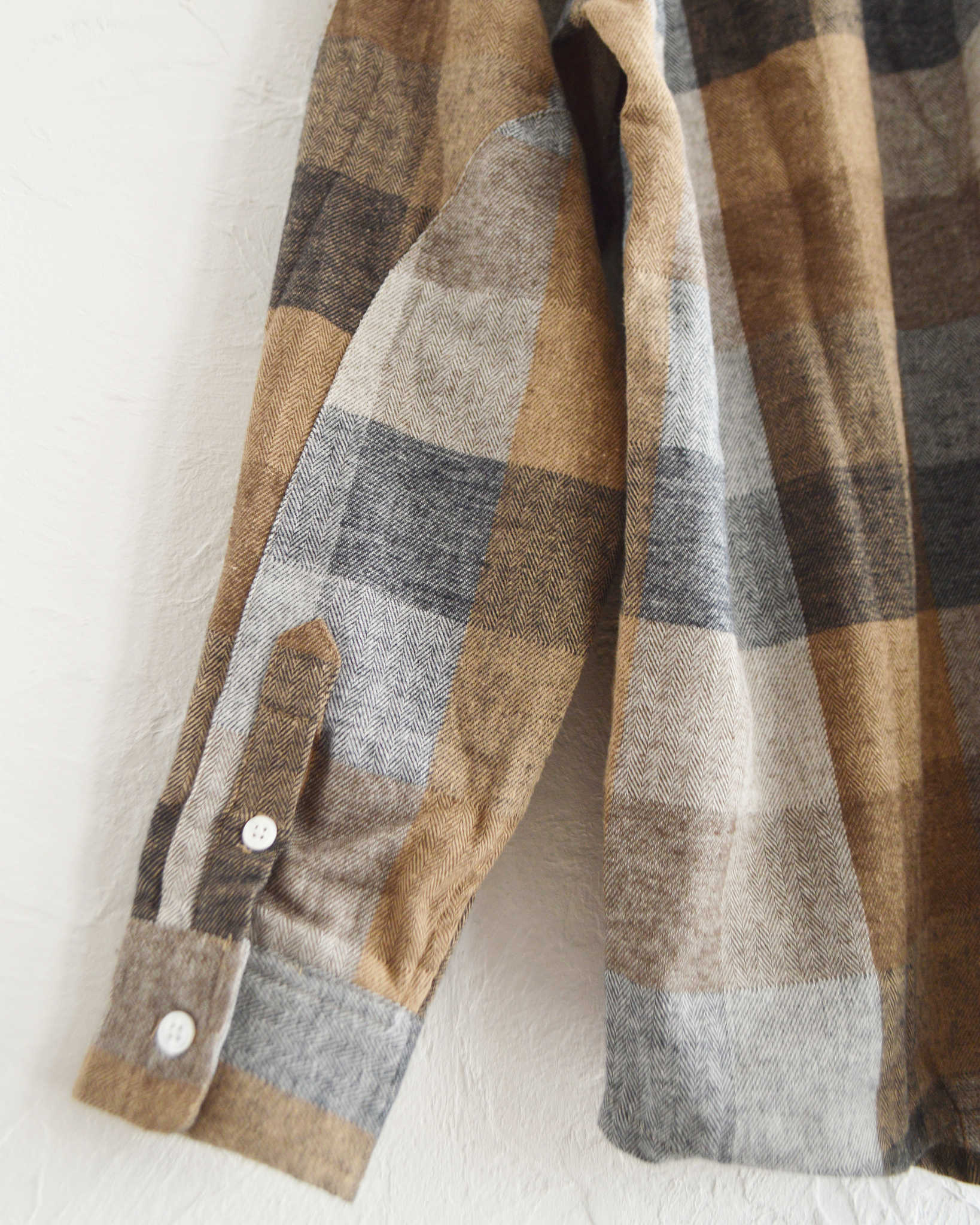 modemdesign モデムデザイン / STANDARD PLAID SHIRTS スタンダードプレイドシャツ (BROWN ブラウン)